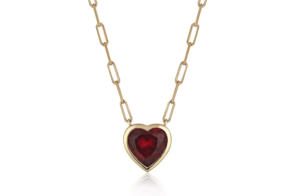 Heart Ruby Kolye (1)