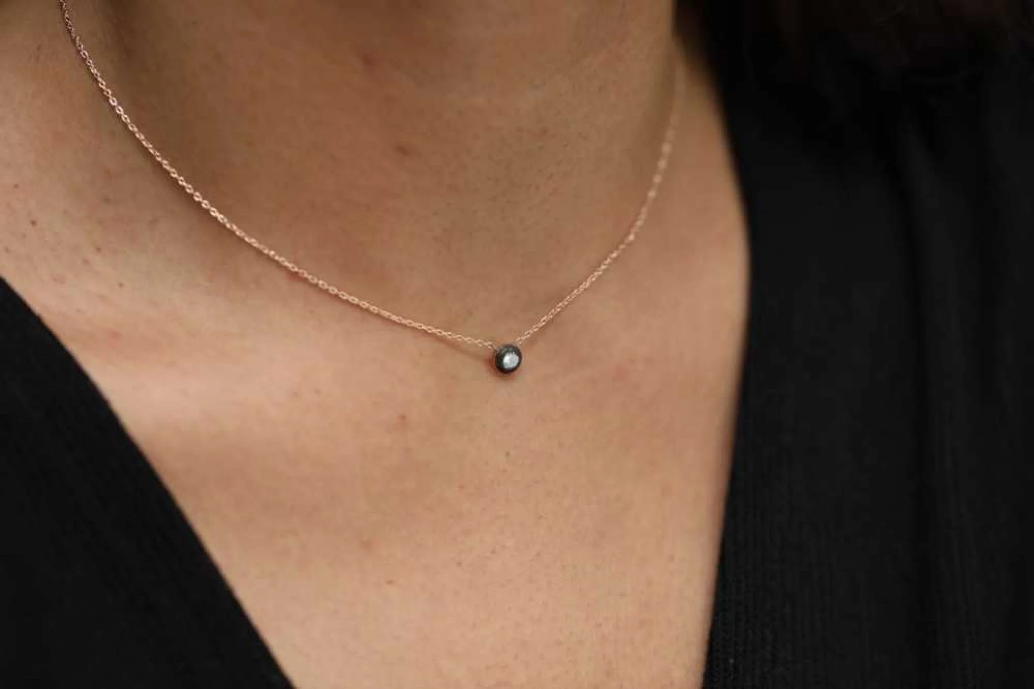 Elmas Tek Taş Kolye 0.10 - 1