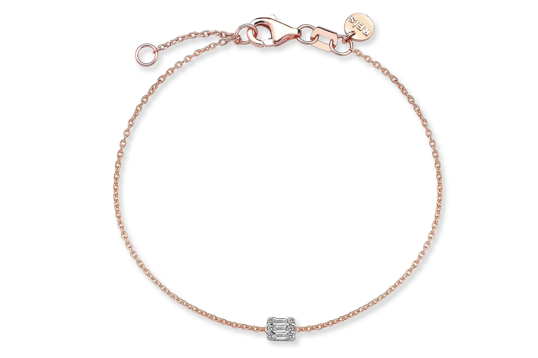 Baget Pırlanta Zincir Bilezik - 2