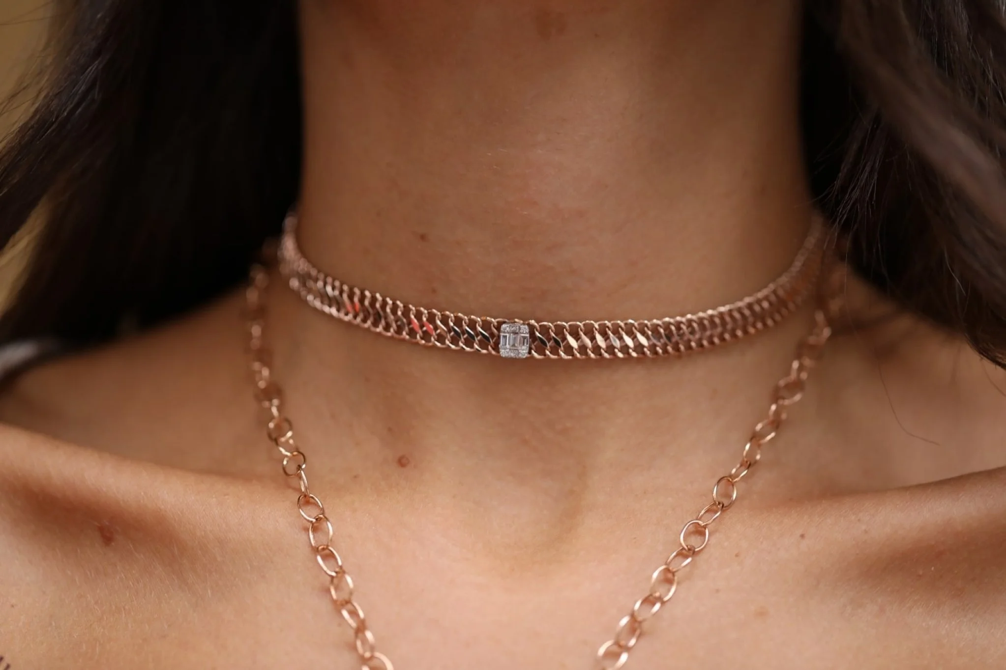 Baget Pırlanta Choker - 2