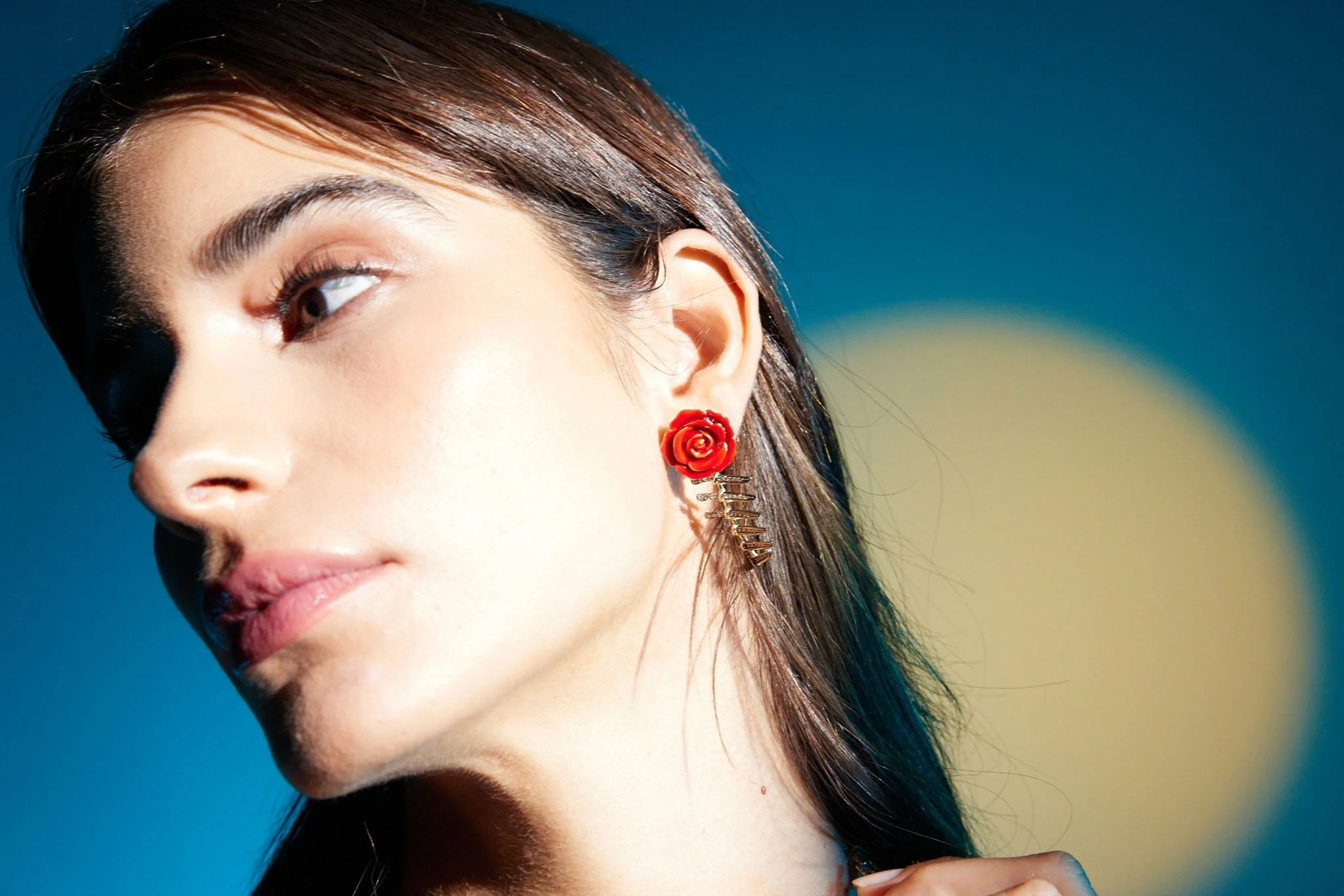 Bıçak ve Gül Earring - 5