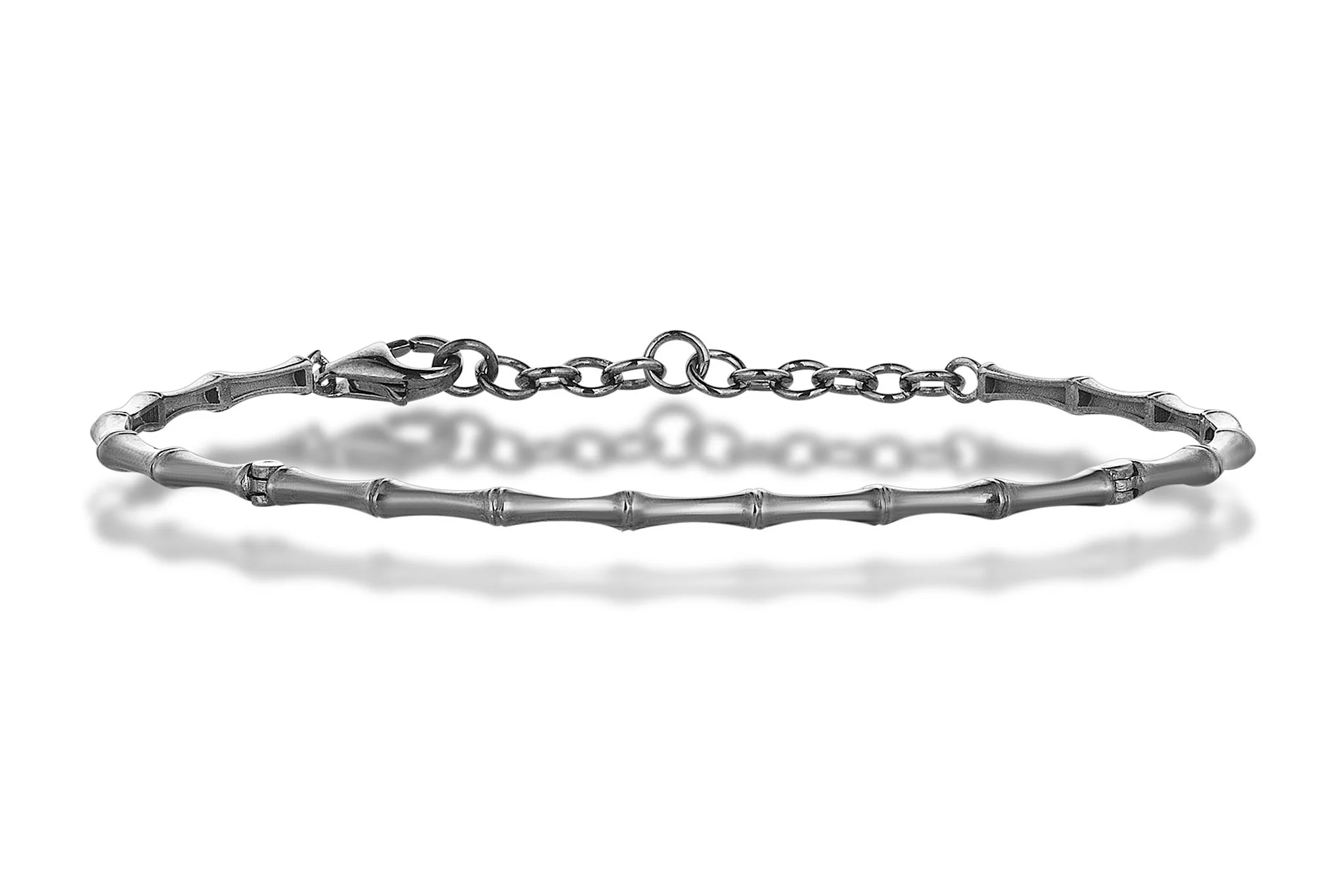 Bone Silver Bangle - 1