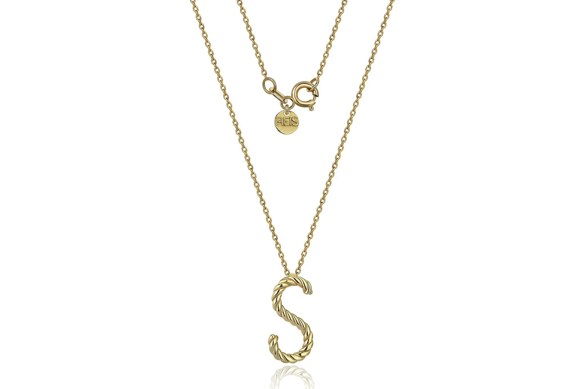 Mini Burgu Harf Kolye - 6