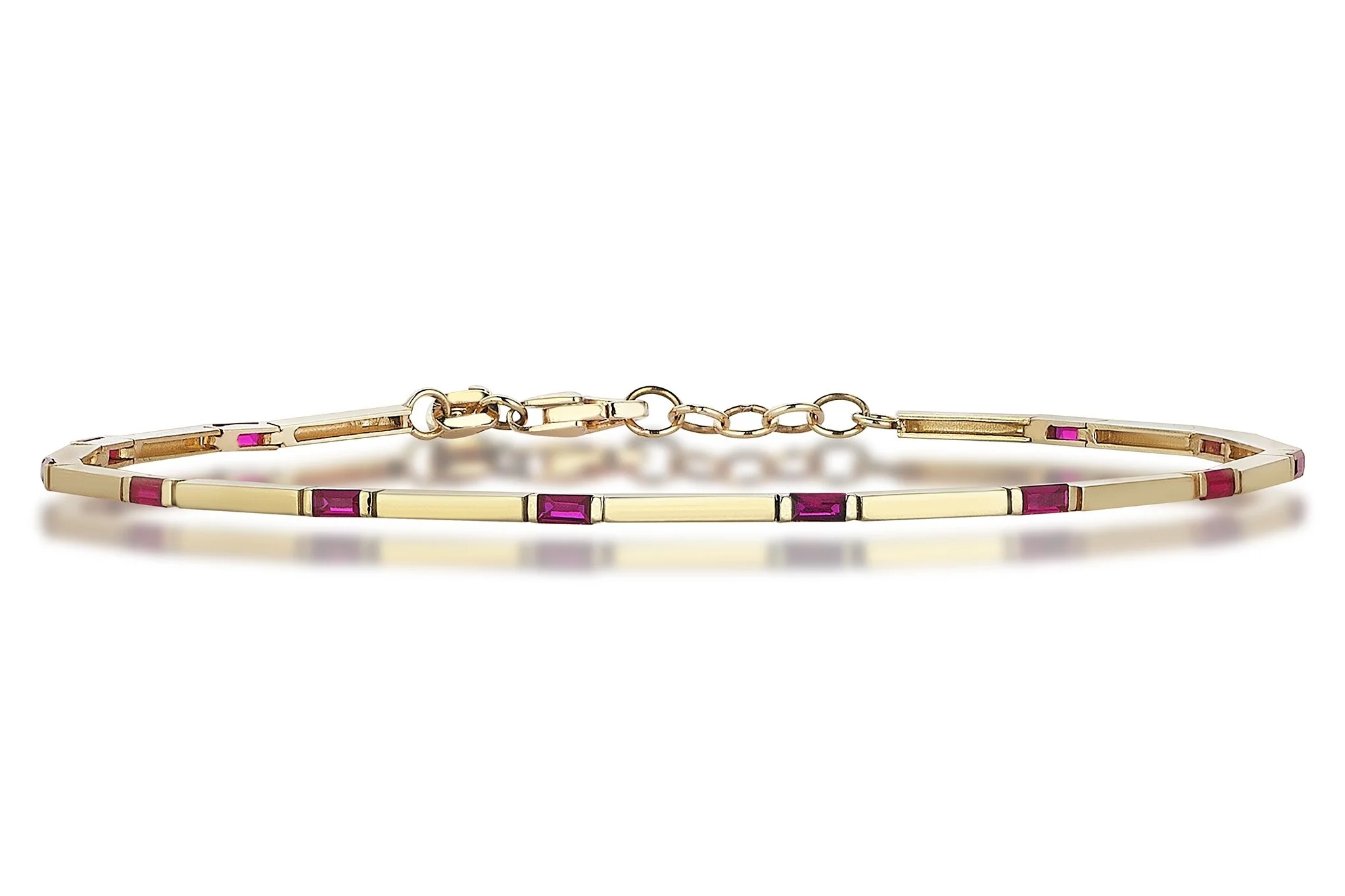 Cable Ruby Bangle - 1