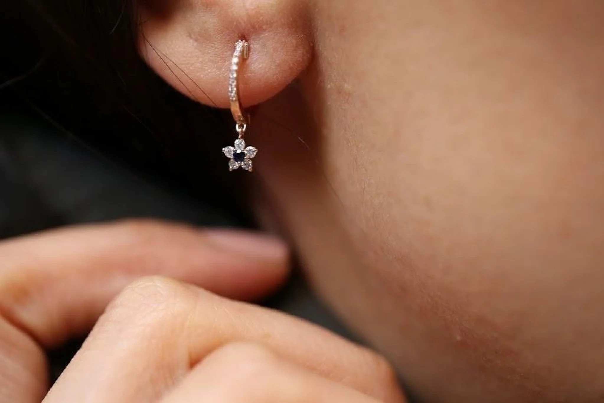 Cemre Safir Küpe - 3