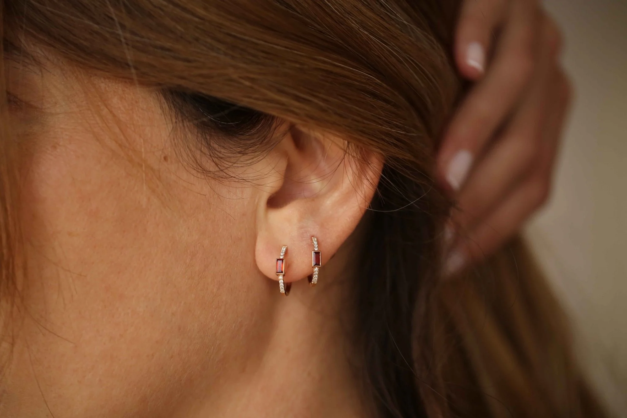 Cemre Ruby Küpe - 1