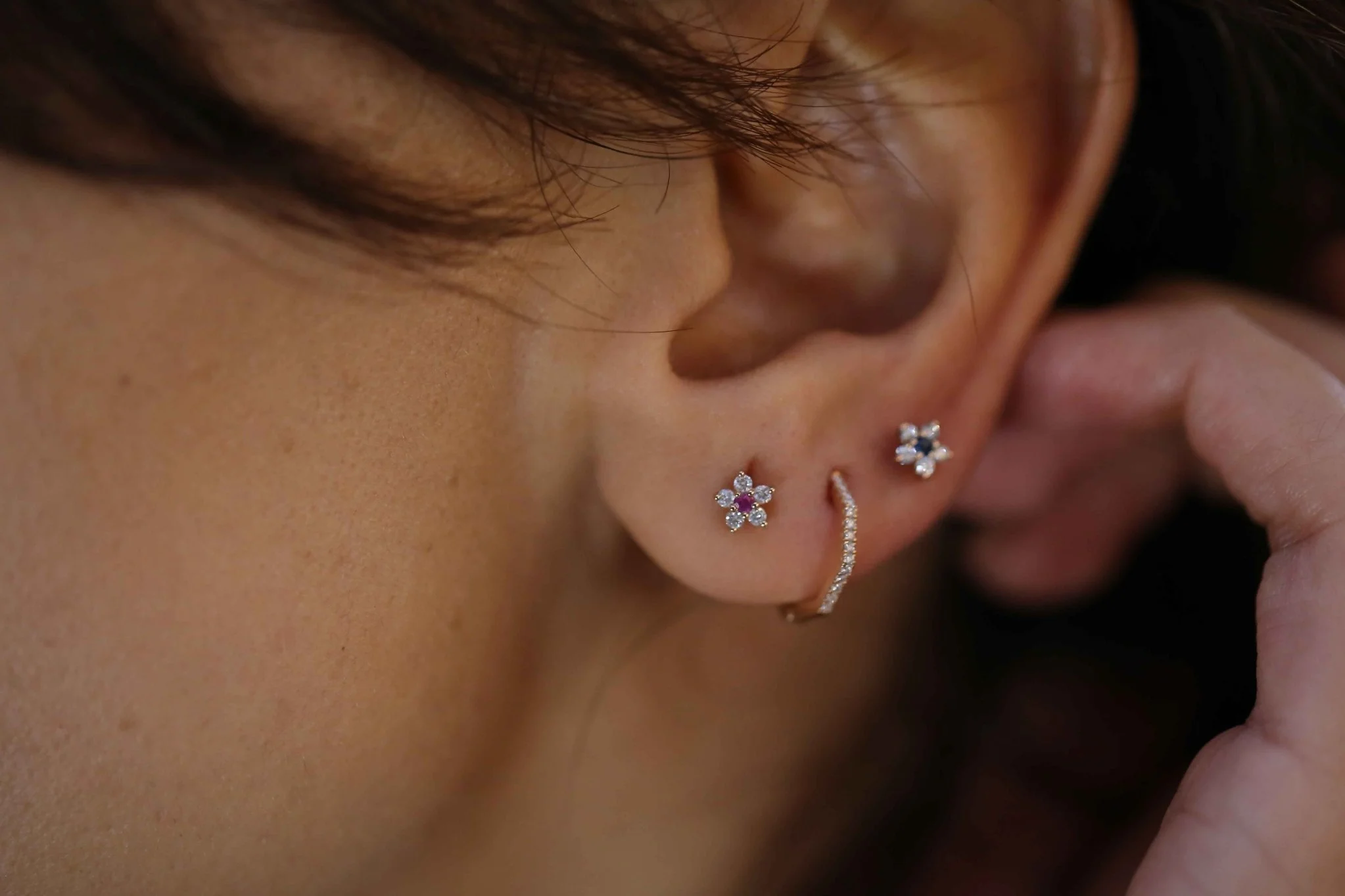 Cemre Yakut Pimli Küpe - 1