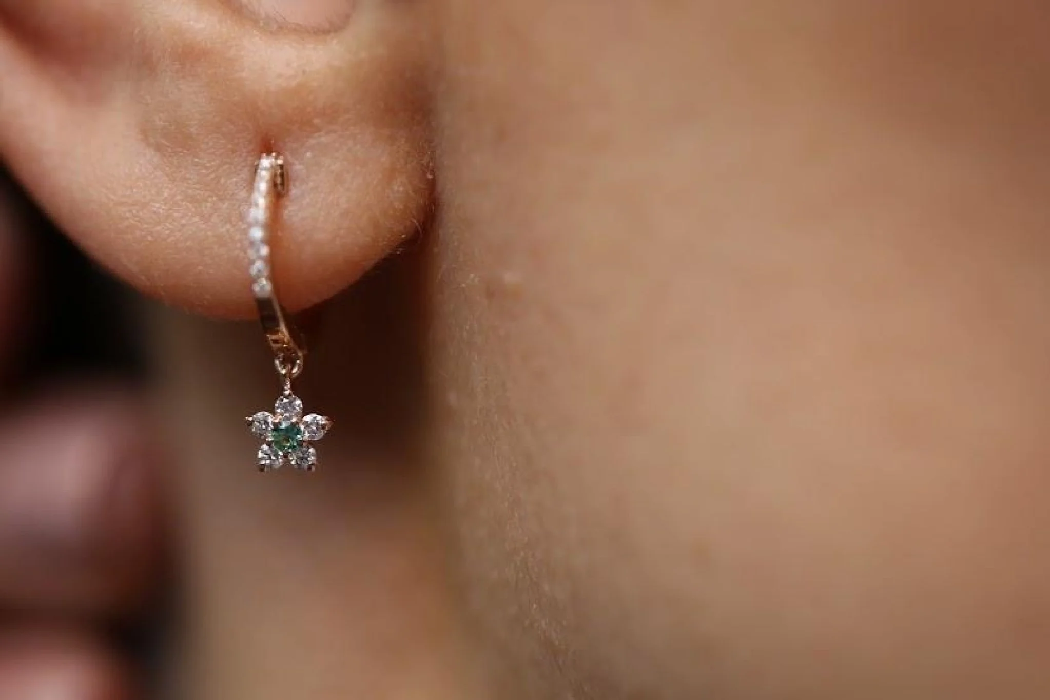 Cemre Zümrüt Küpe - 1