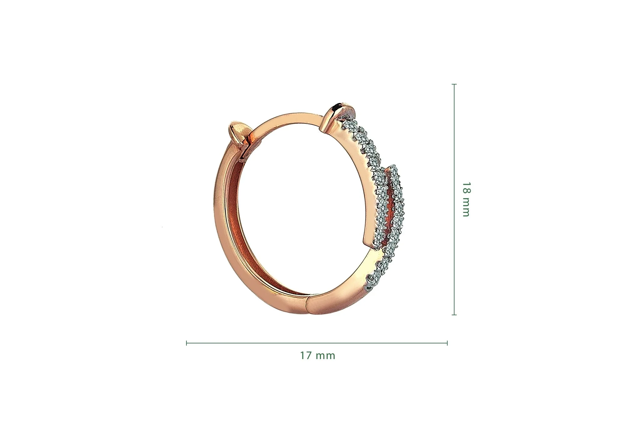 Claw White Earring - 3