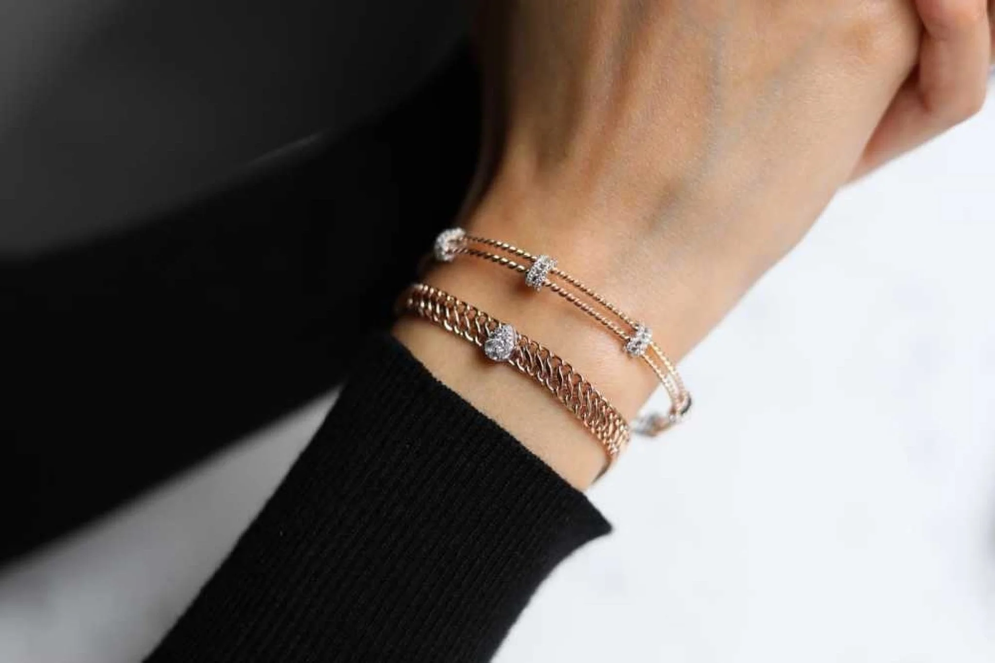 Damla Pırlanta ve Hasır Bilezik - 3