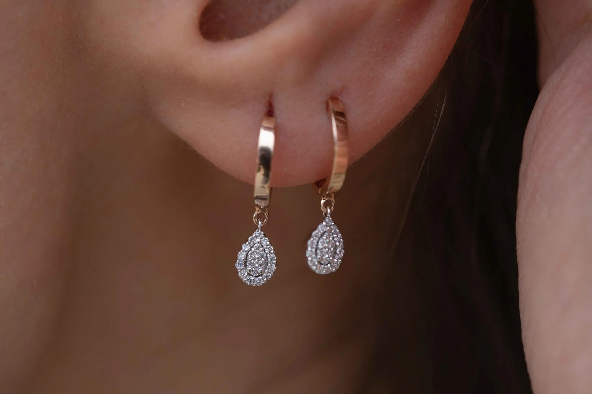 Damla Pırlanta Küpe 2.0 - 3