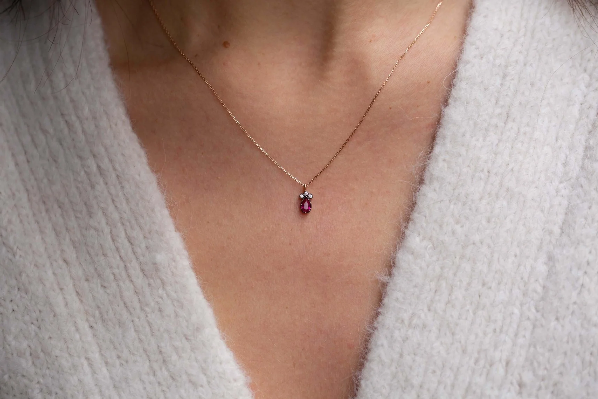 Damla Yakut Kolye - 1