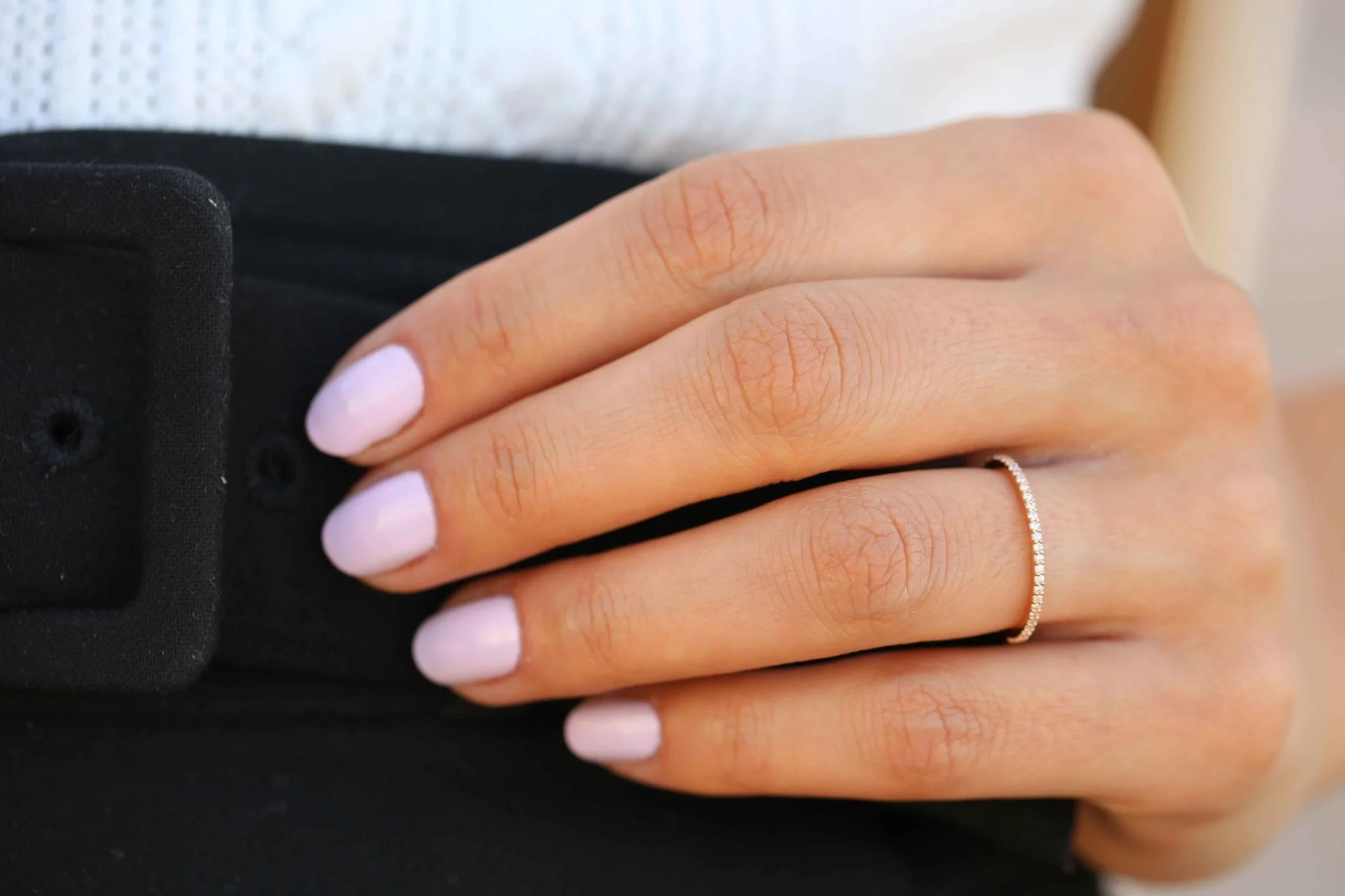 En İnce Yarım Tur Pırlanta Yüzük - 1