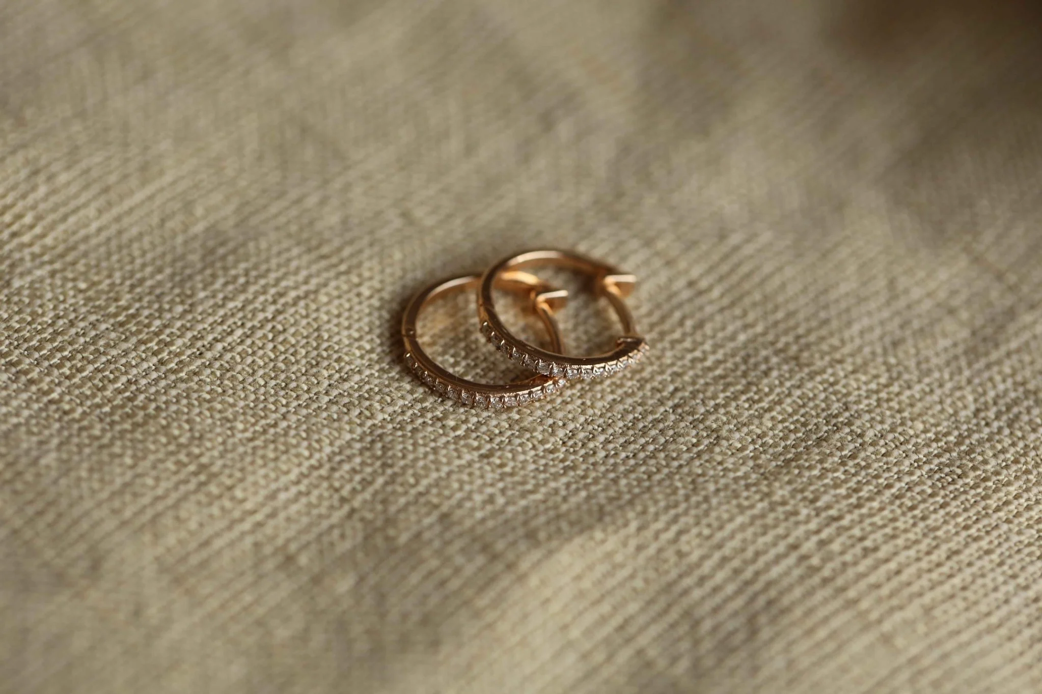 Halka Pırlanta Küpe - 4