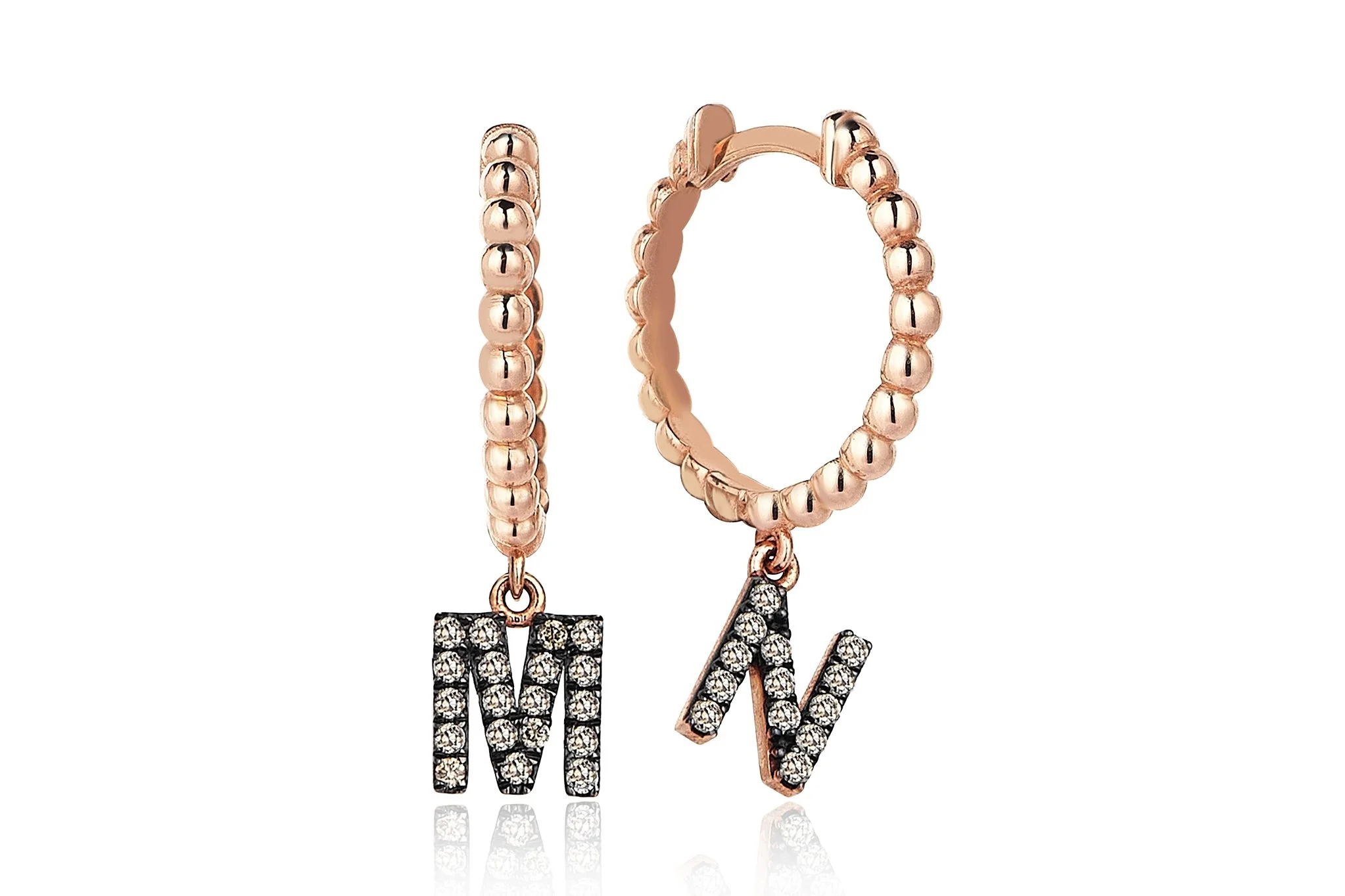 Harf Pırlanta Küpe - 2