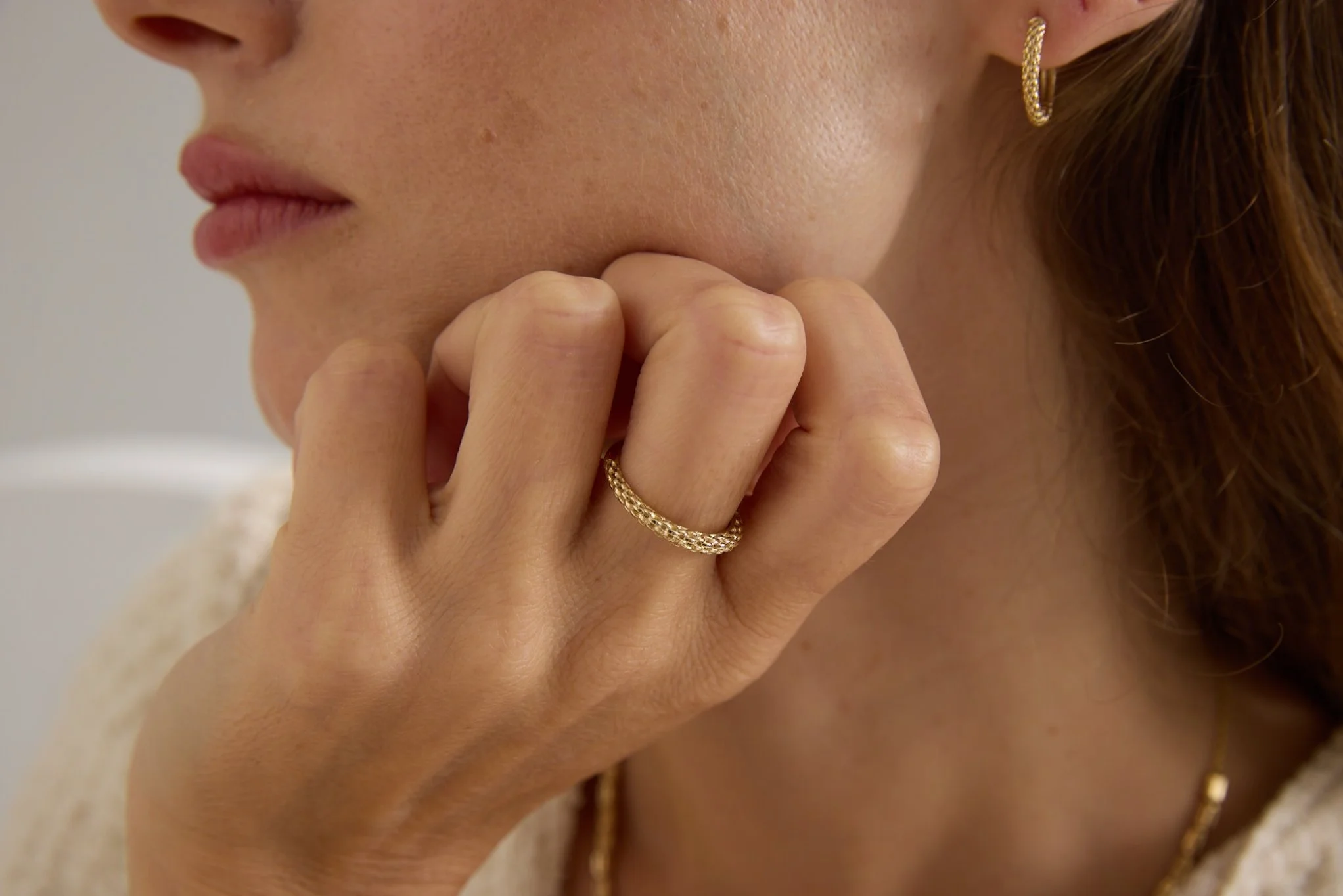 Hasır Thin Ring - 1