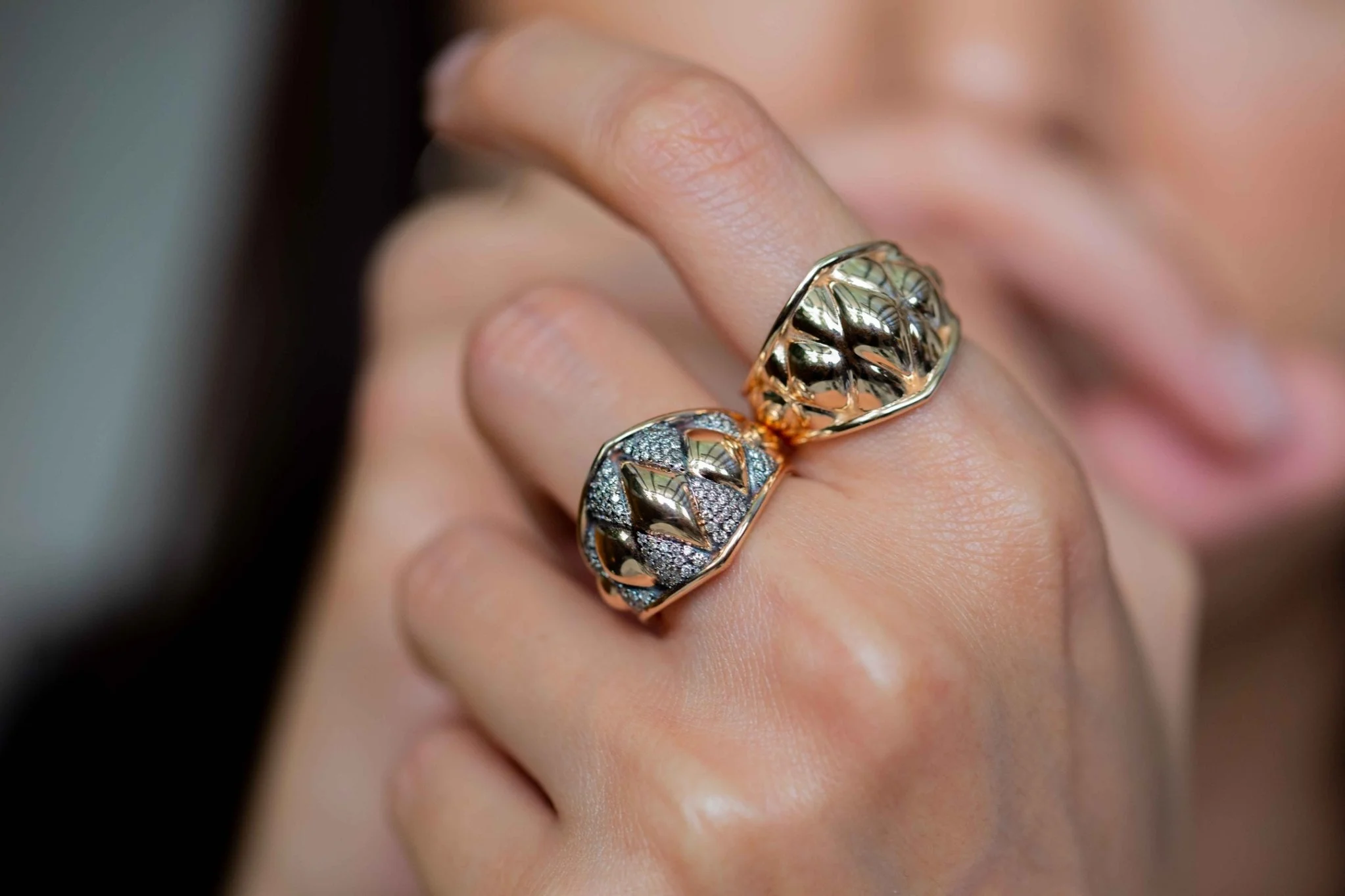 Bold Cognac Ring - 3