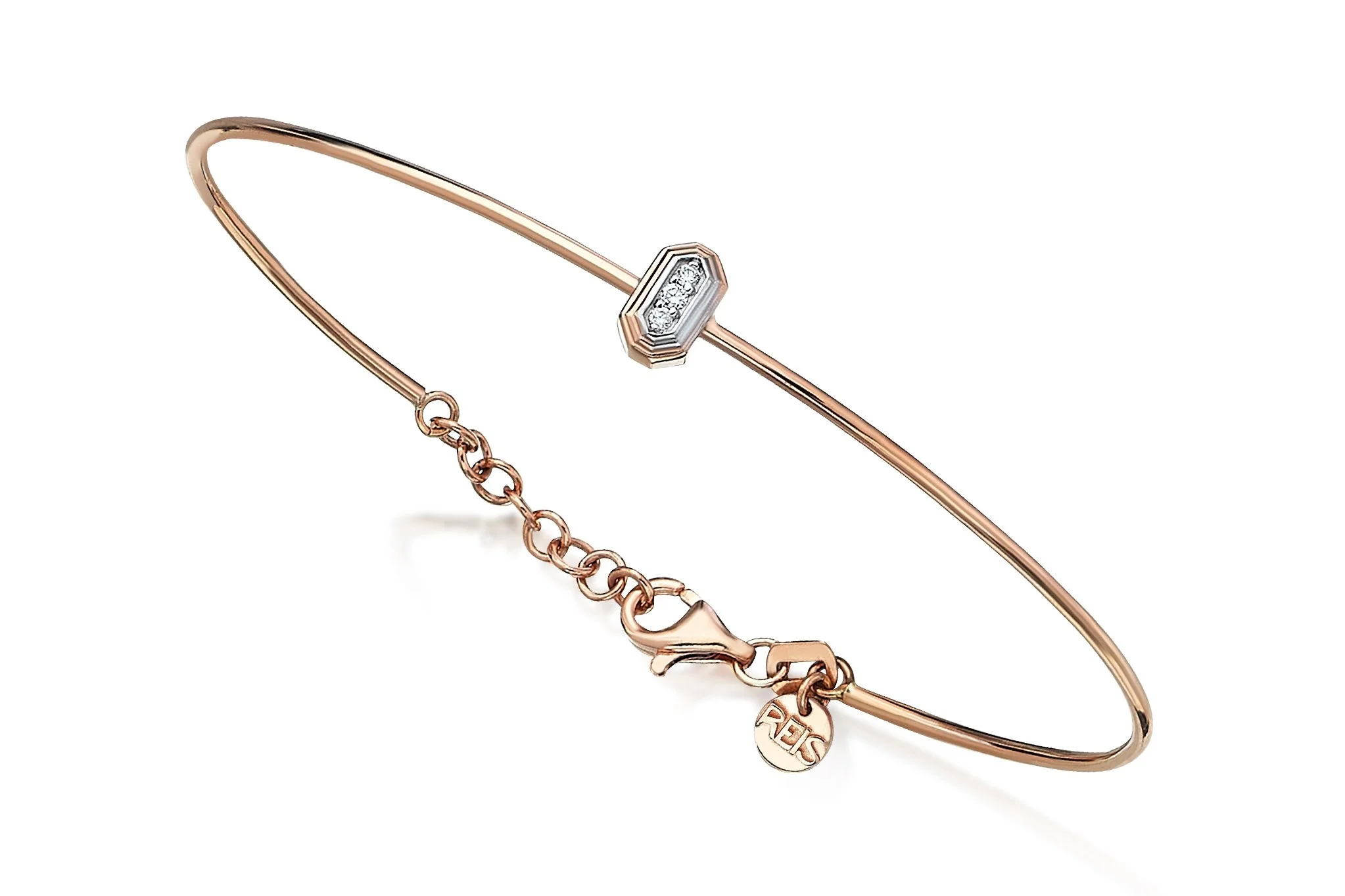 Hexa Bevel Bangle - 1