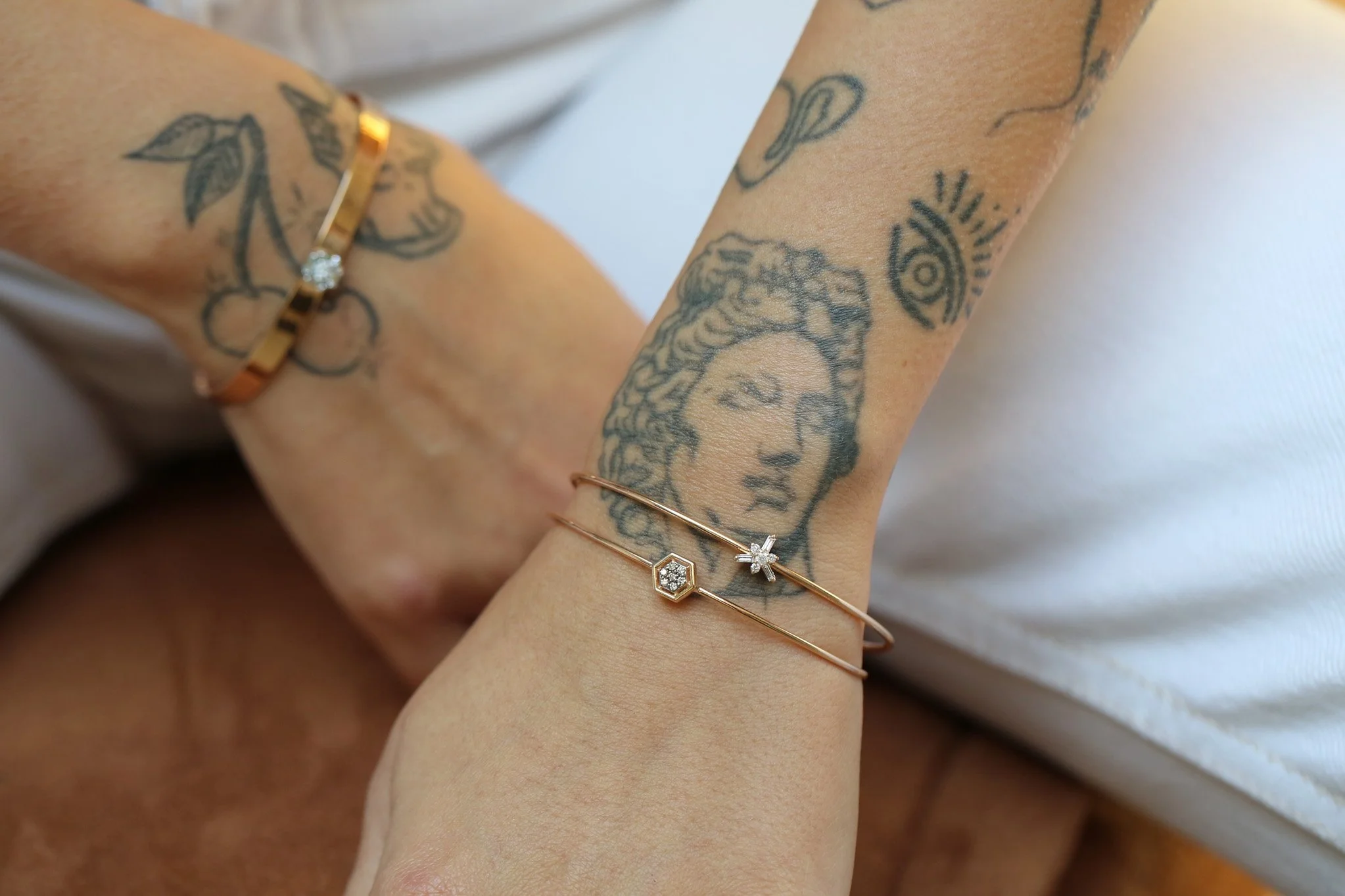 Hexa Brown Bangle - 5