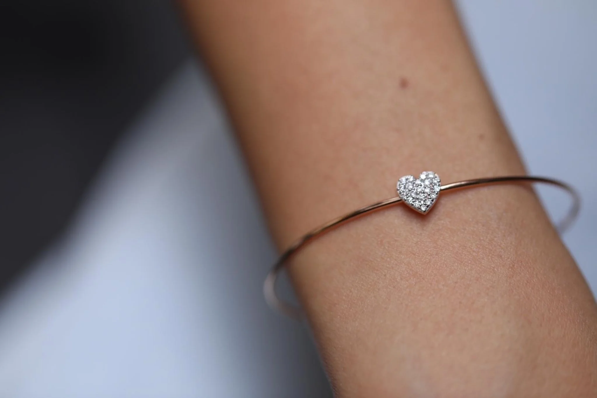 Kalp Pırlanta Bilezik - 1