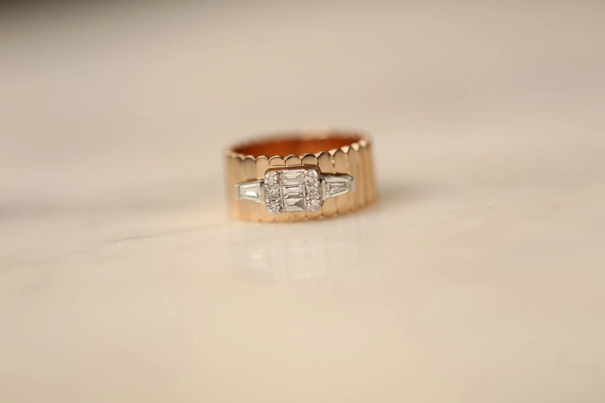 Kemer ve Baget Pırlanta Yüzük - 3