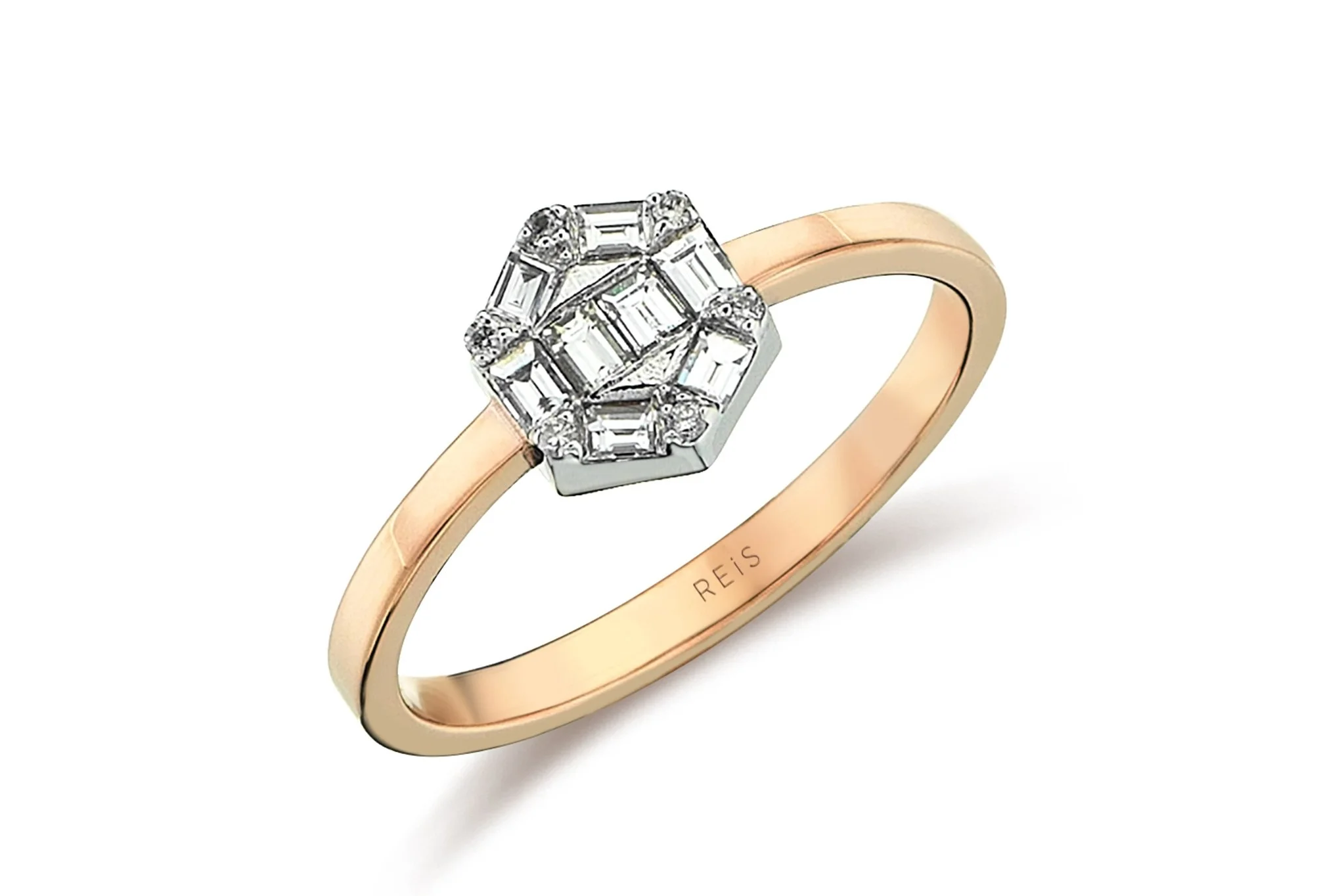 Altıgen Baget Yüzük - 2