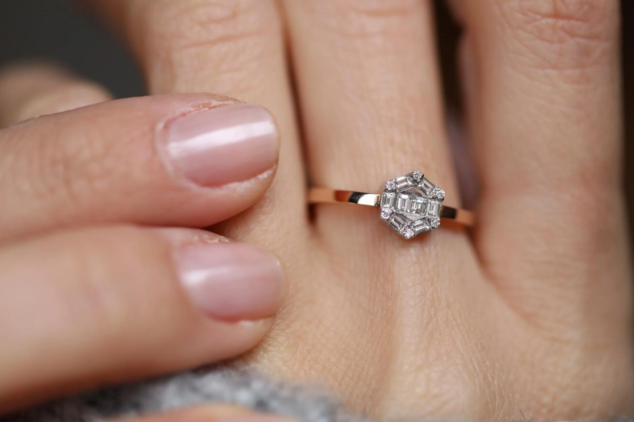 Altıgen Baget Yüzük - 3