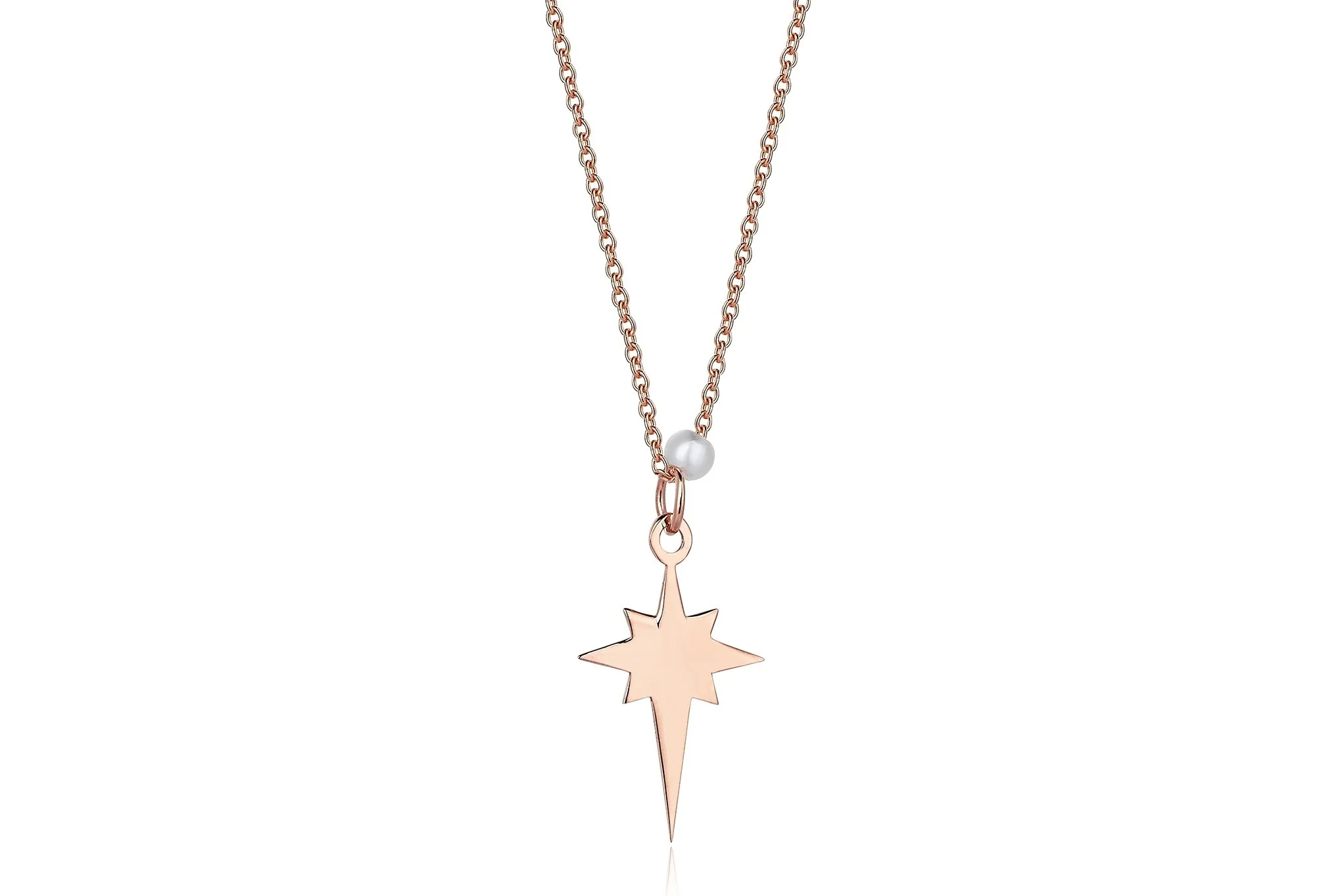 Kutup Yıldızı Kolye İnci Taşlı - 2