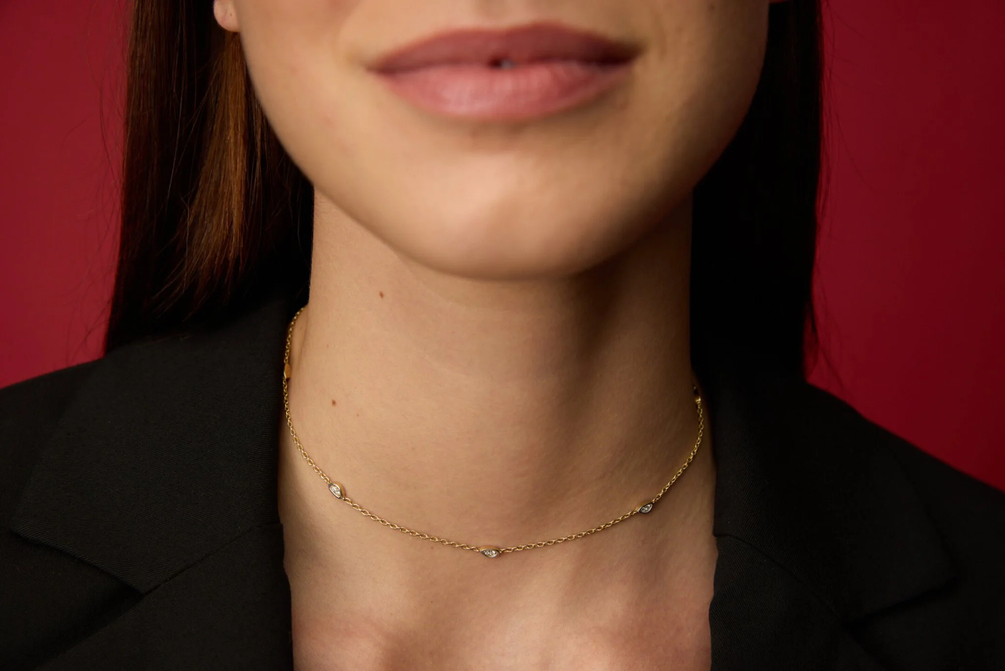 Diamond Esperanza Drop Choker - 3