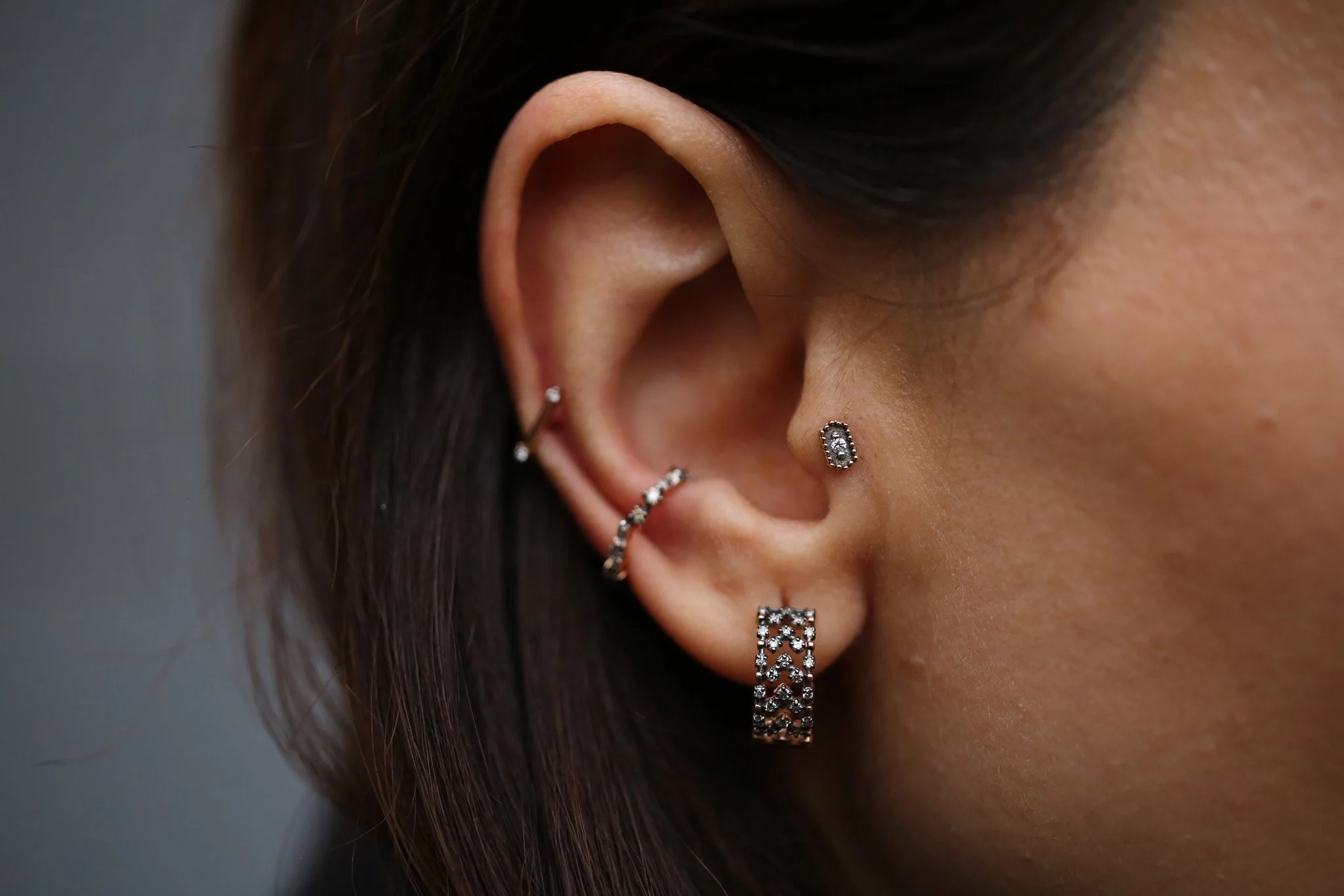 Loure Shine Brown Earring - 1