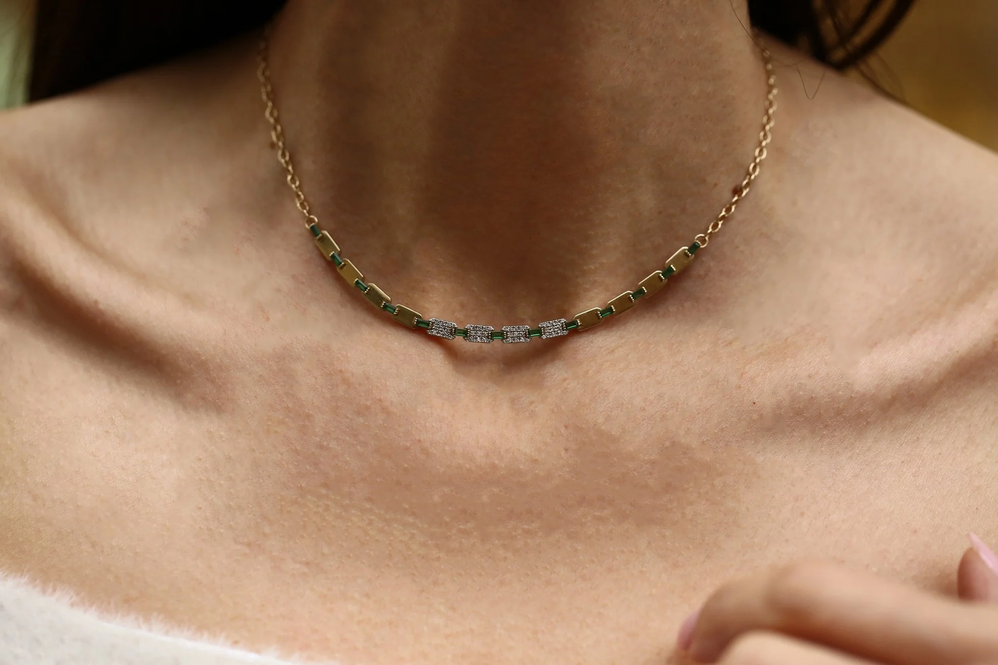 Mahal Green Choker - 3