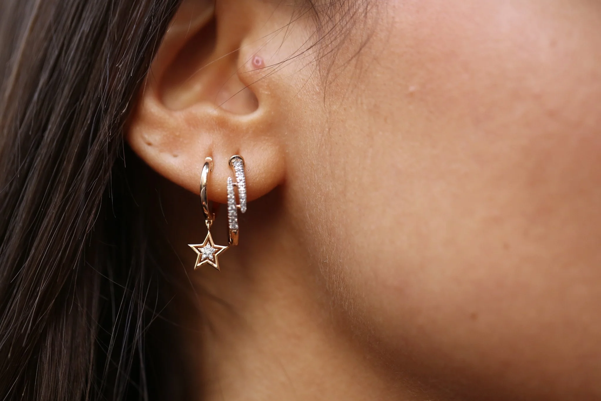 Mahal Star White Küpe - 3