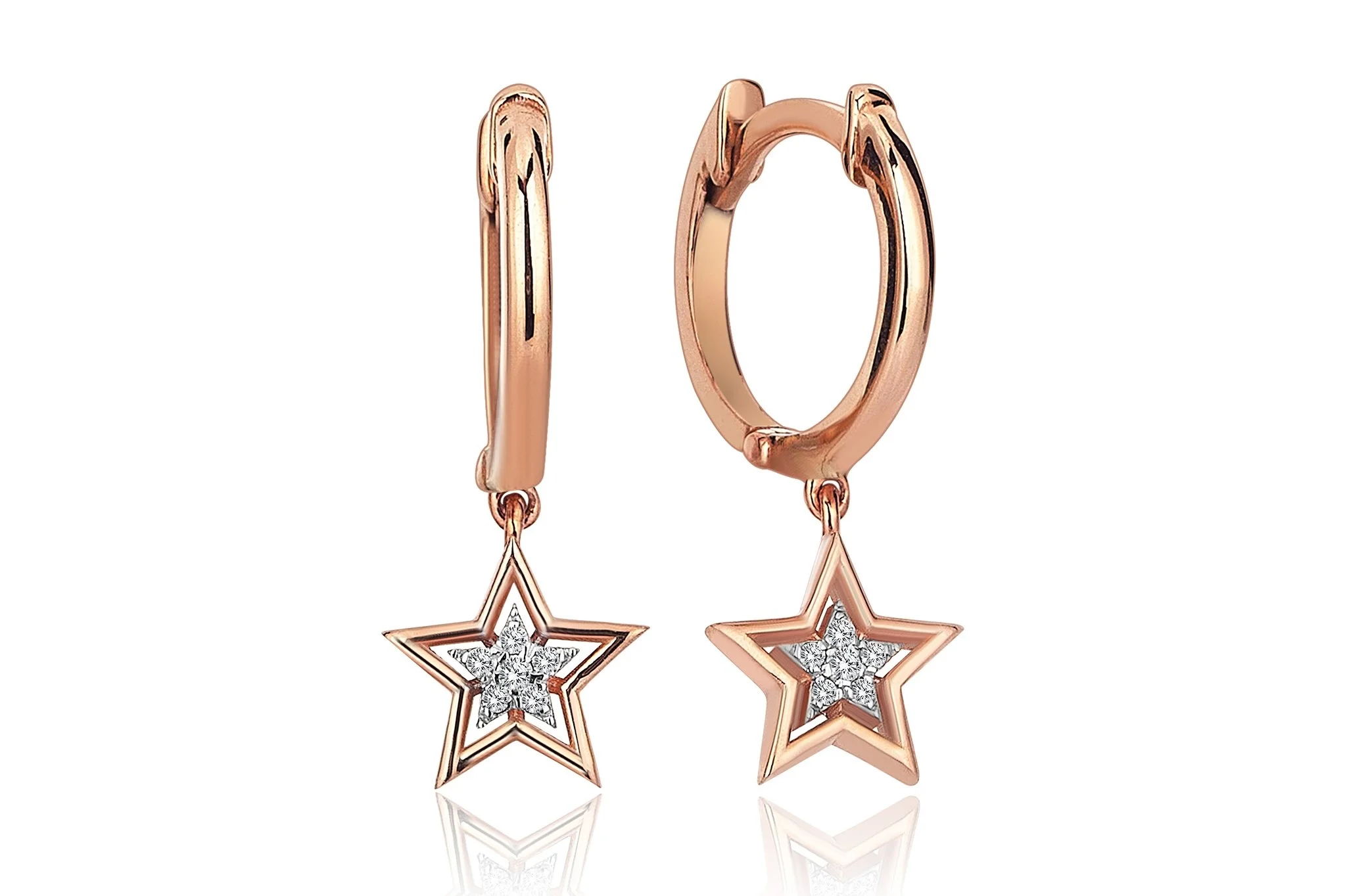 Mahal Star White Küpe - 2