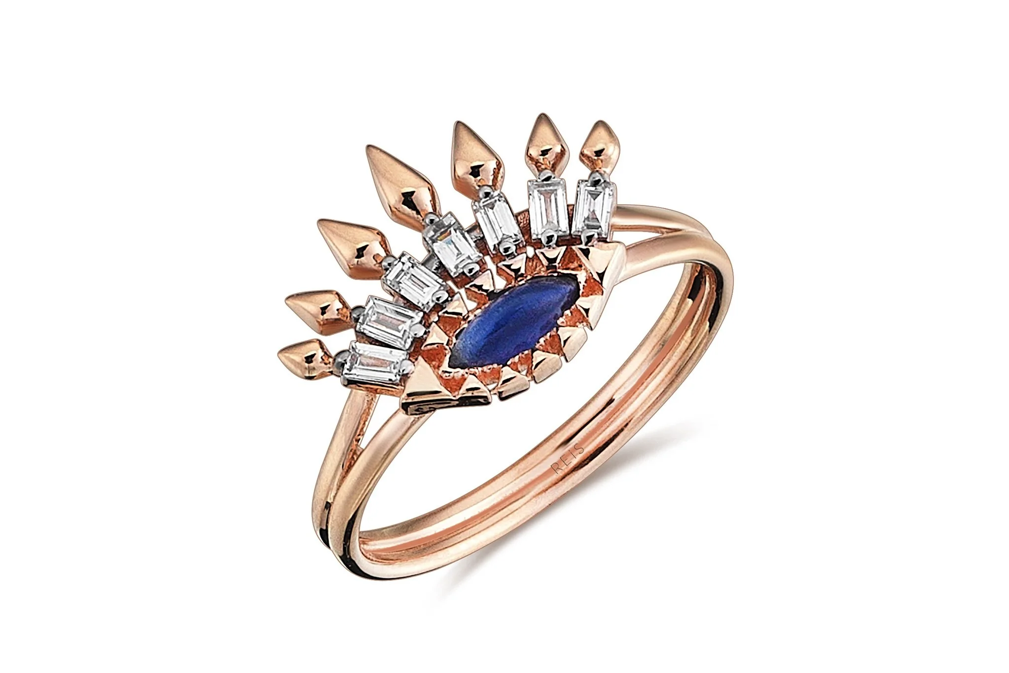 Mavi İstiridye Bar Yüzük - 2