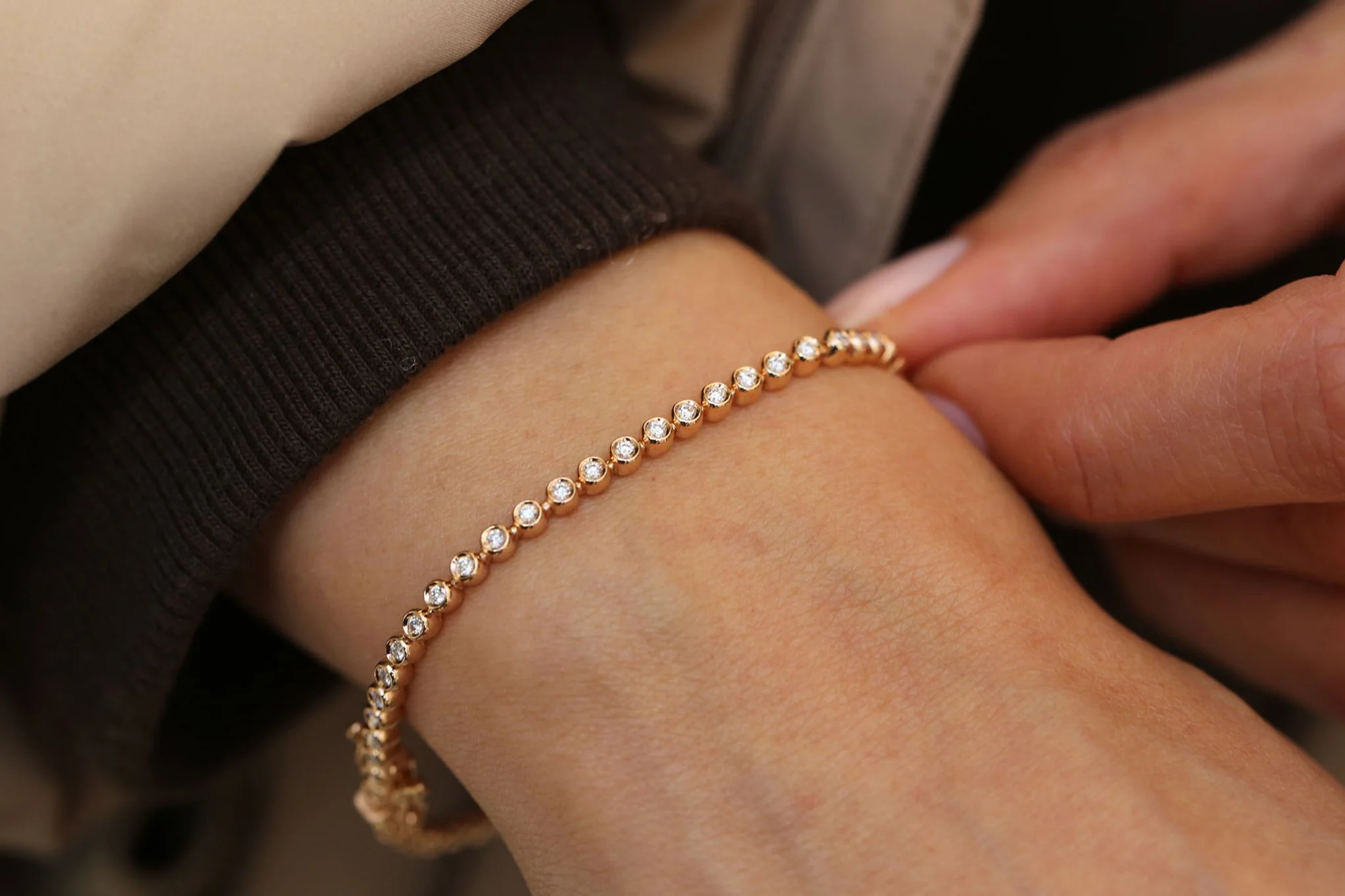 Diamond Tennis Bracelet - 1