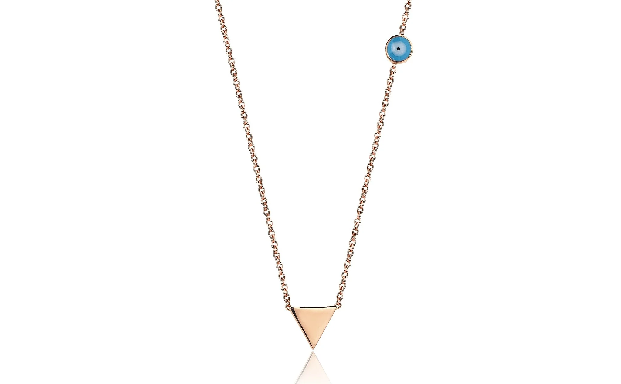 Mine Gözlü Üçgen Kolye - 2