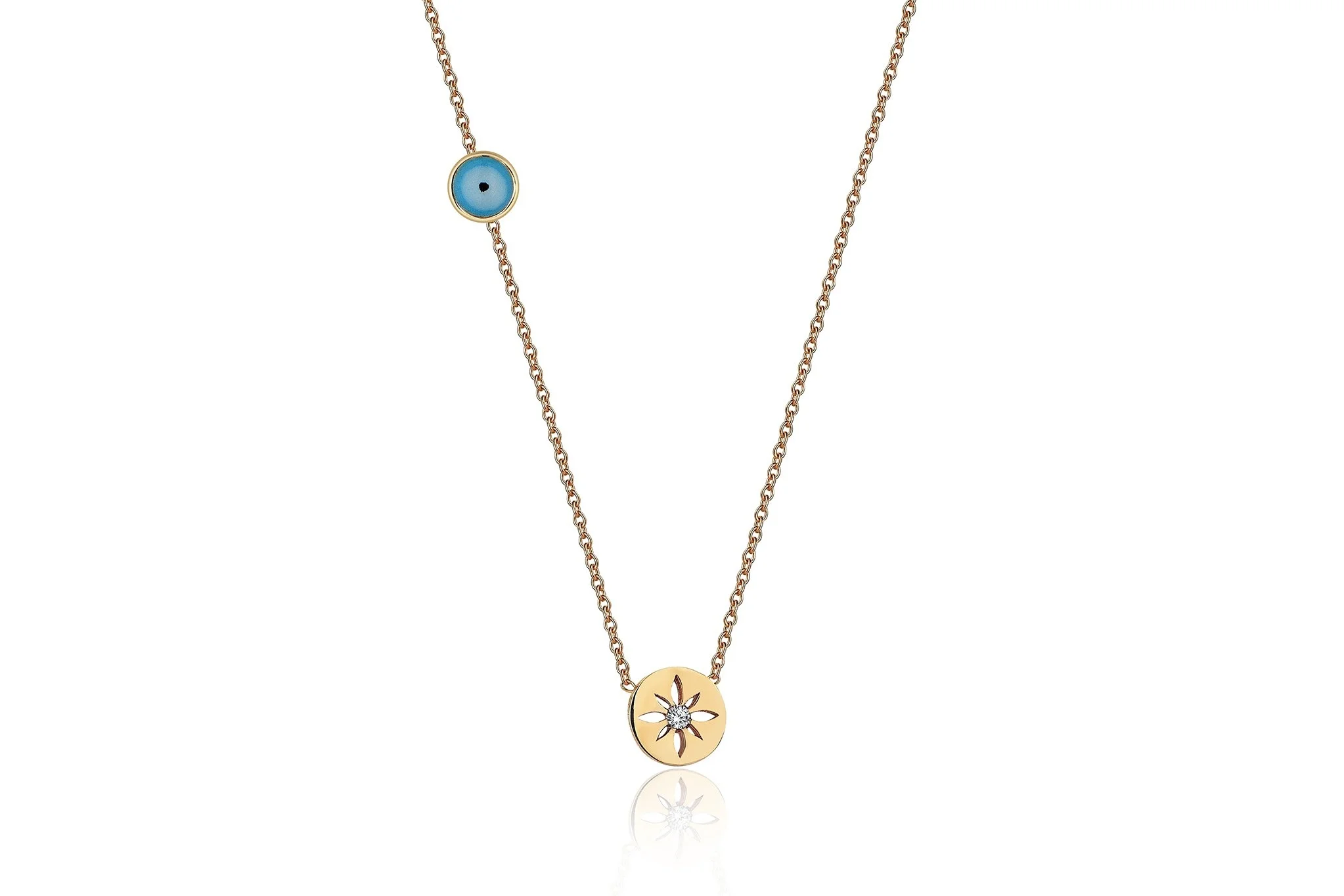 Mineli Kutup Yıldızı Kolye - 2