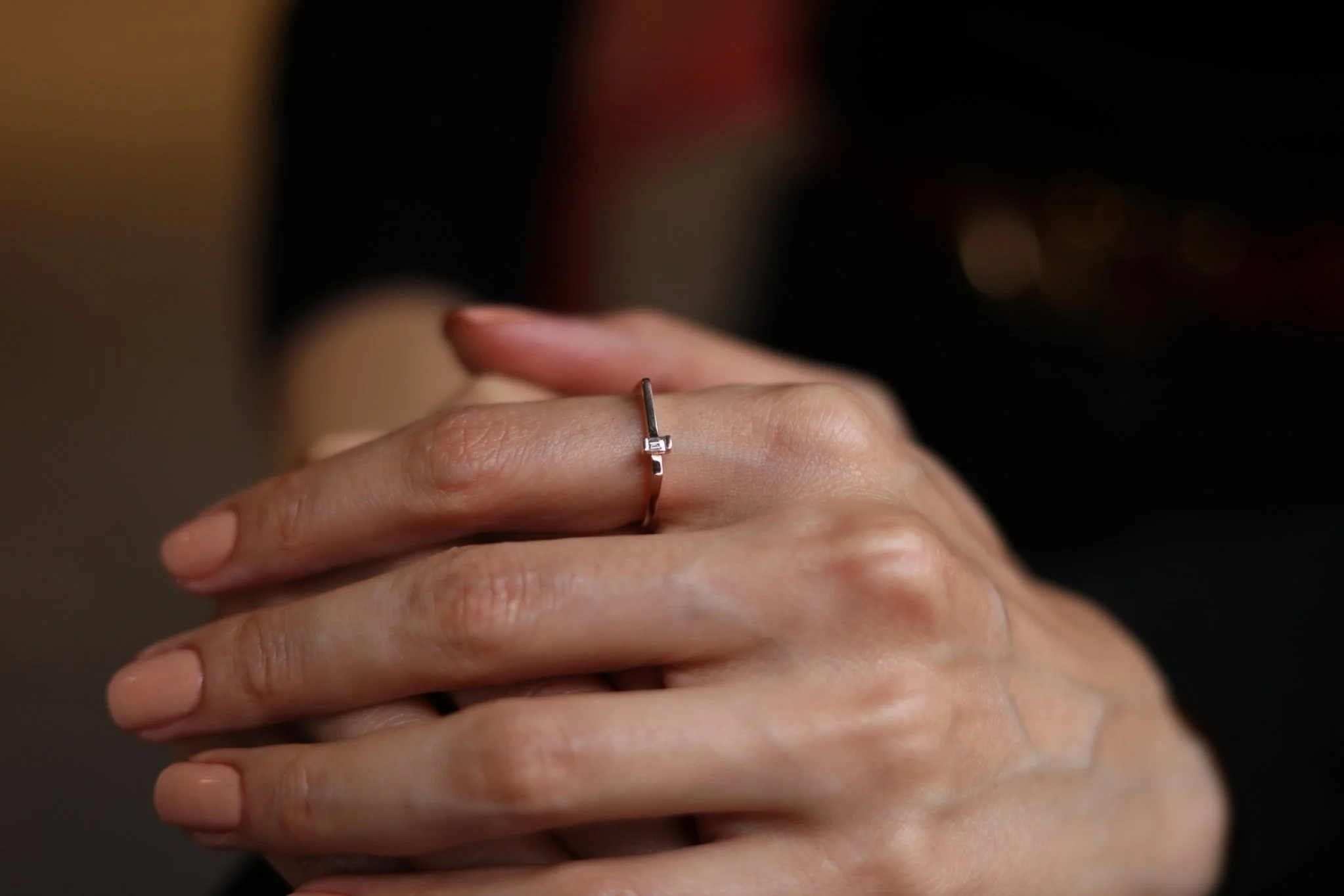 Mini Baget Kare Yüzük - 6