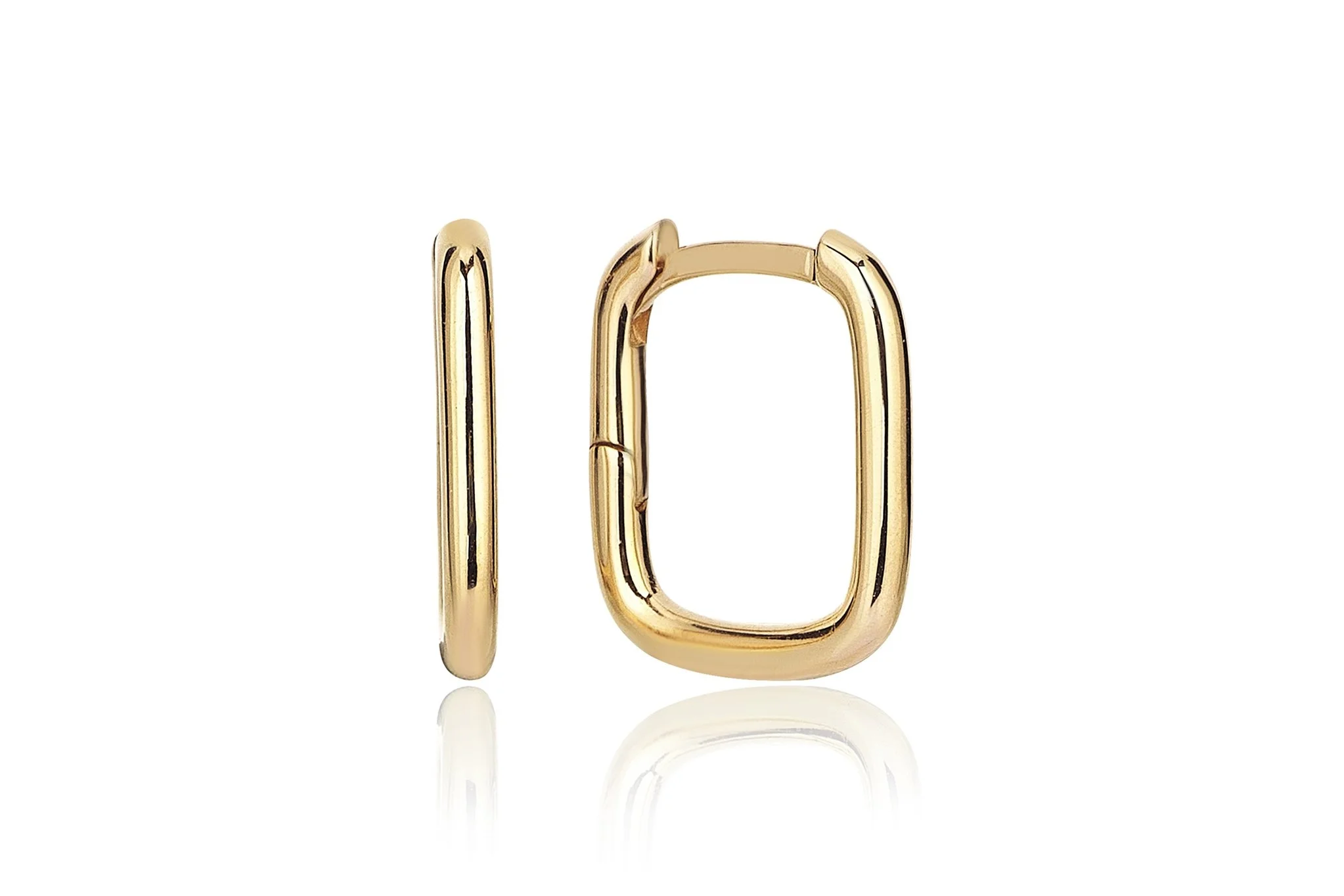 Mini Dikdörtgen Küpe - 2