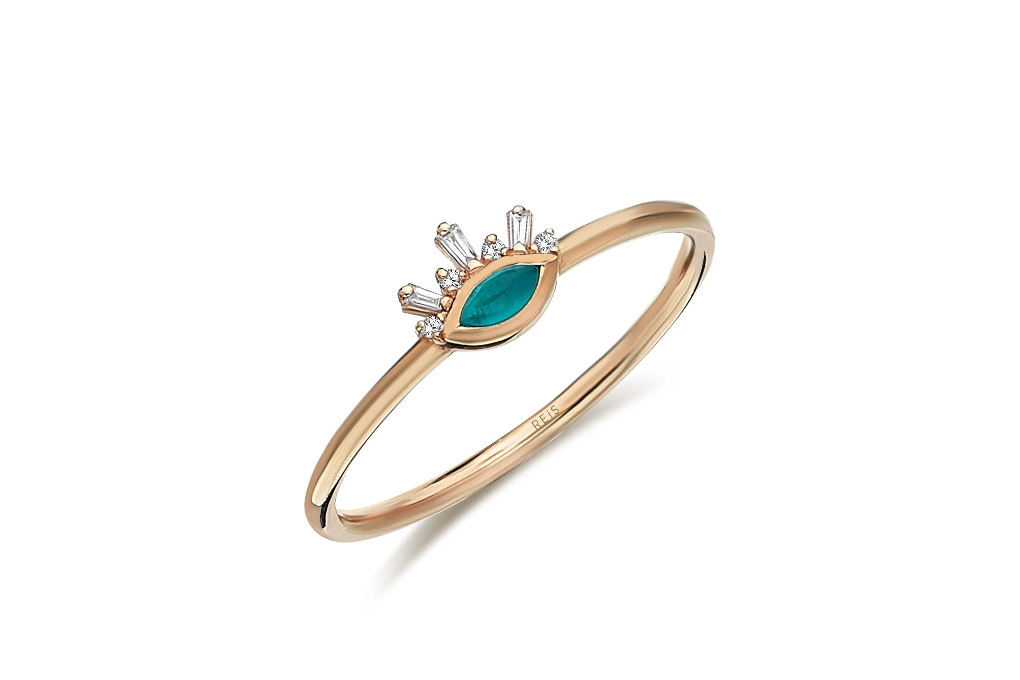 Mini Mavi Ay Ring - 2