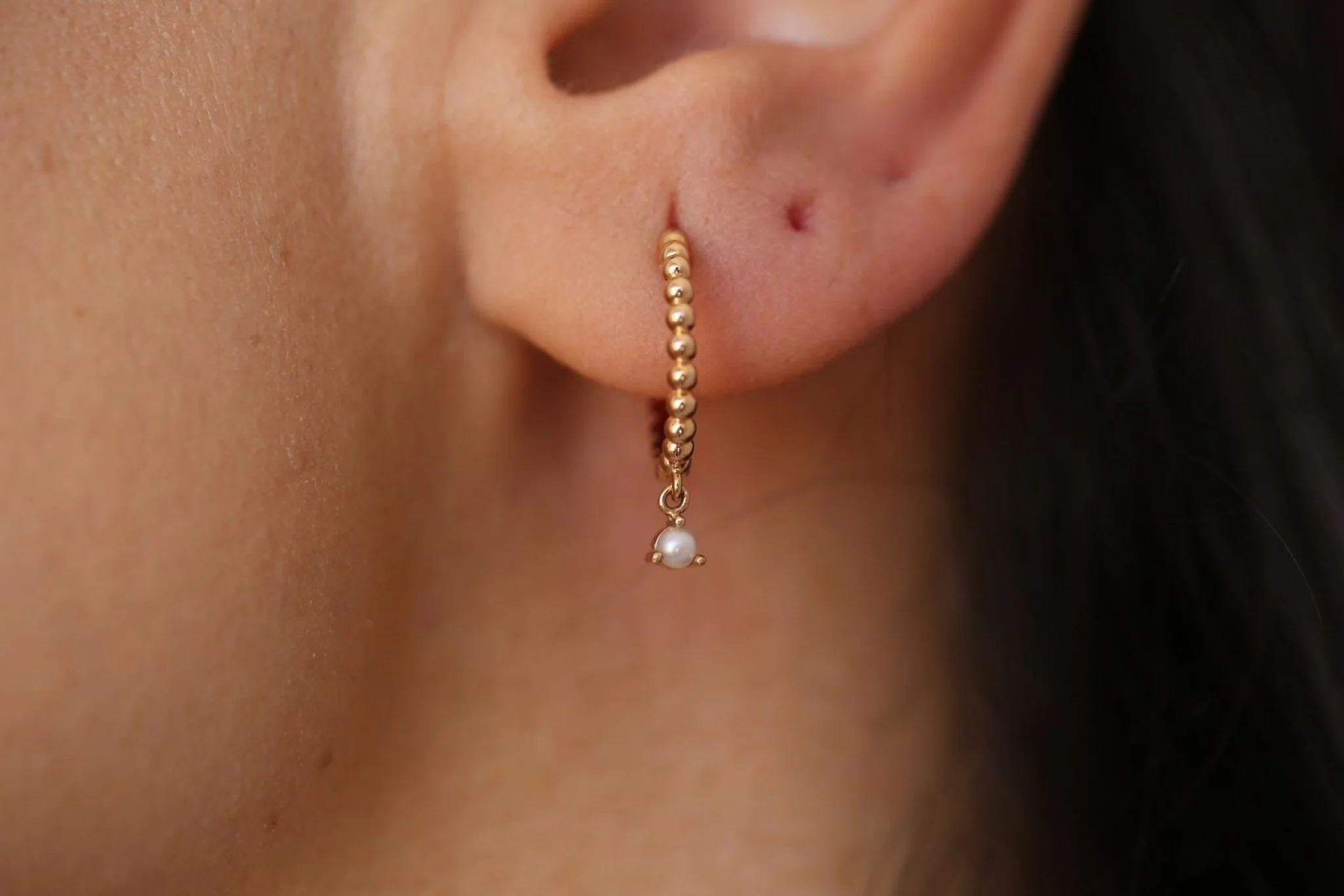 Mini Pearl Küpe - 3