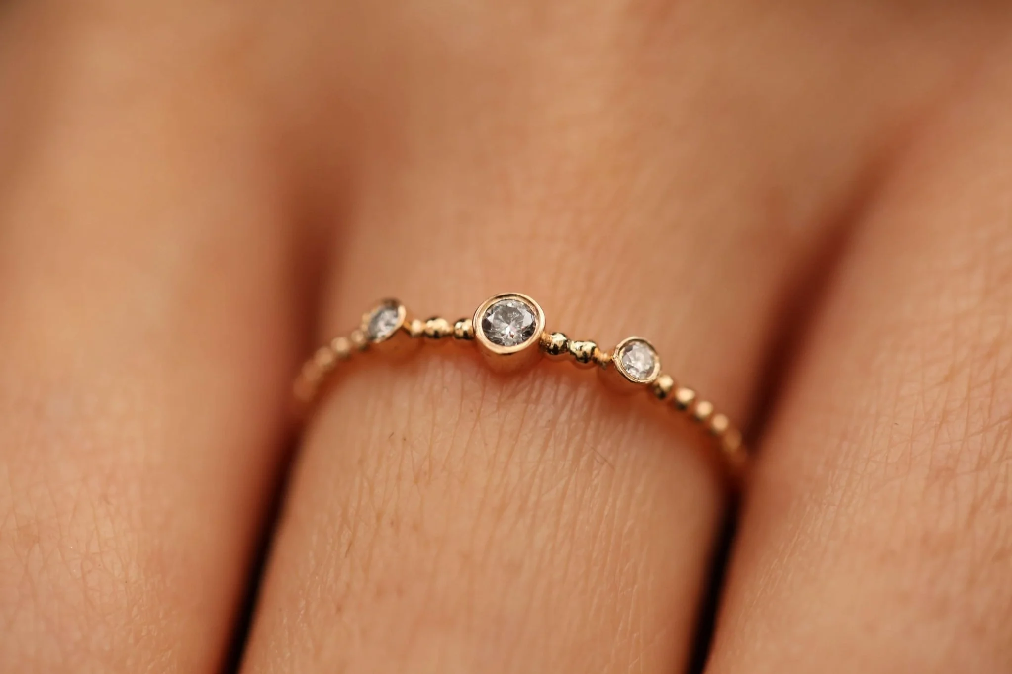 Mini Üç Taş Pırlanta - 3