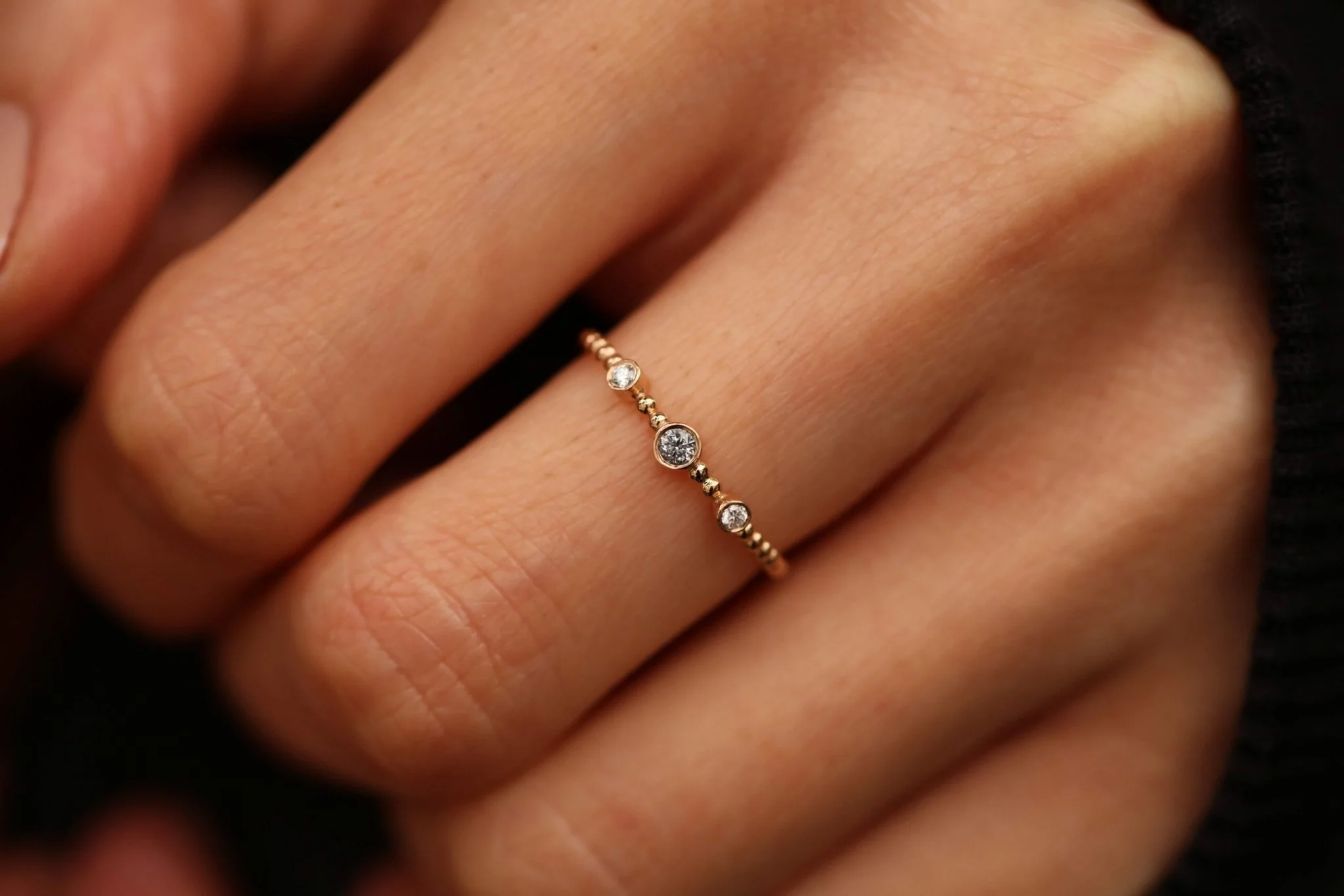 Mini Üç Taş Pırlanta - 1