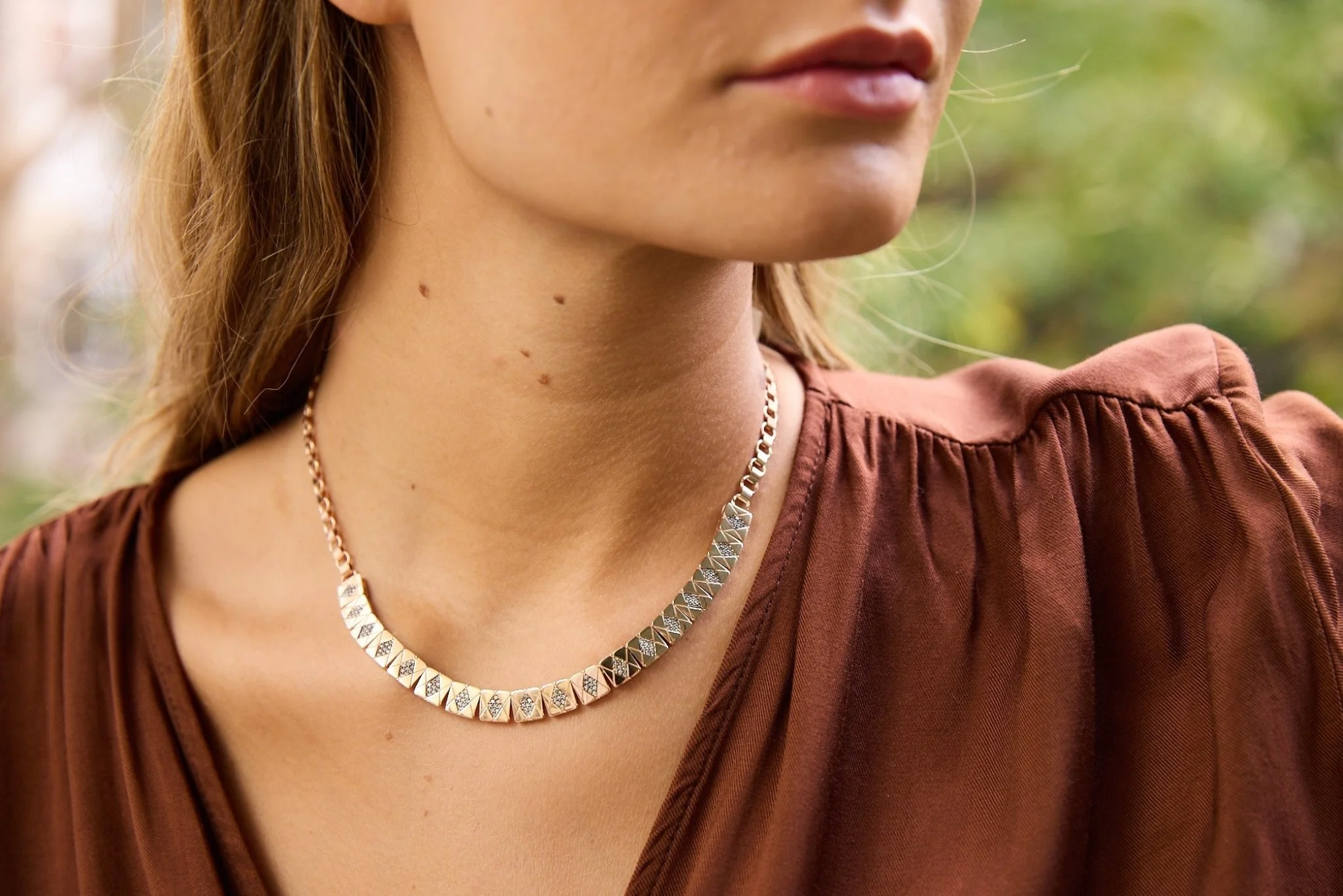 Octagon Necklace - 1