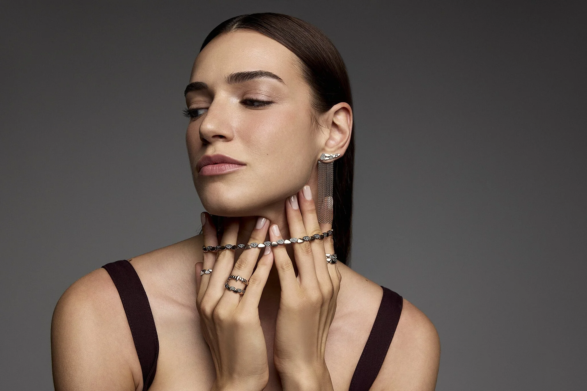 Path and Track Earrings - 2