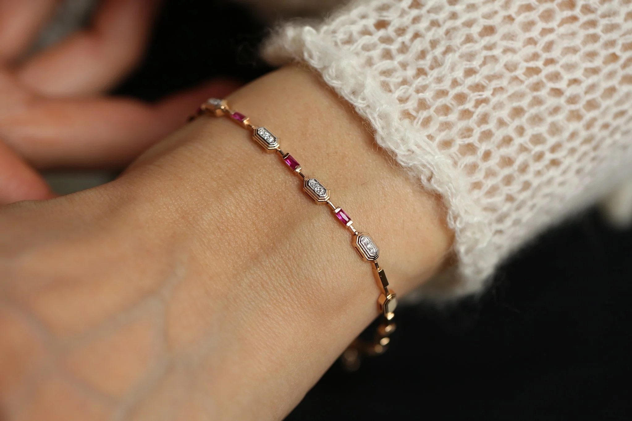 Ruby Glow Bracelet - 1