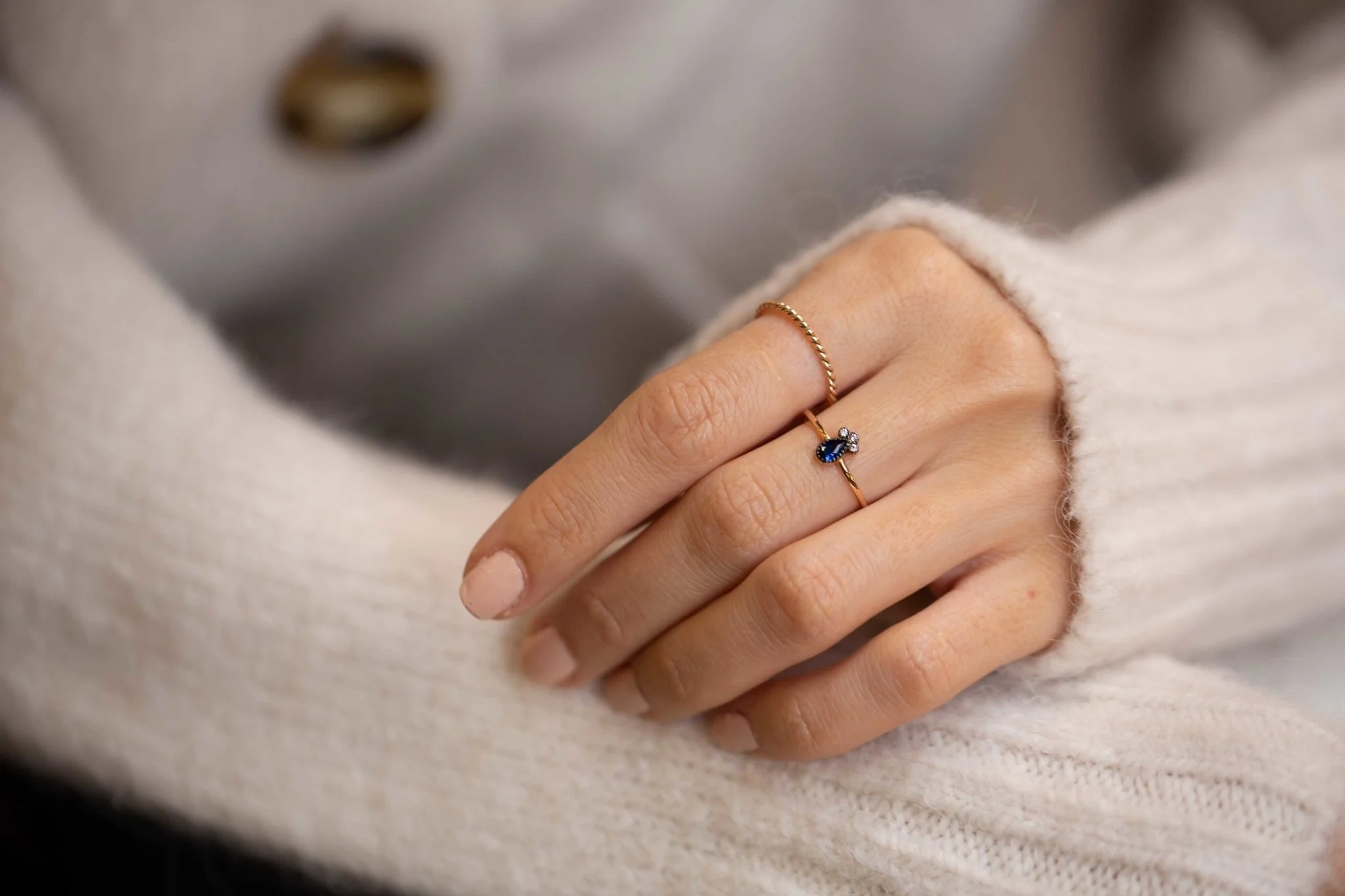 Damla Safir Yüzük - 1