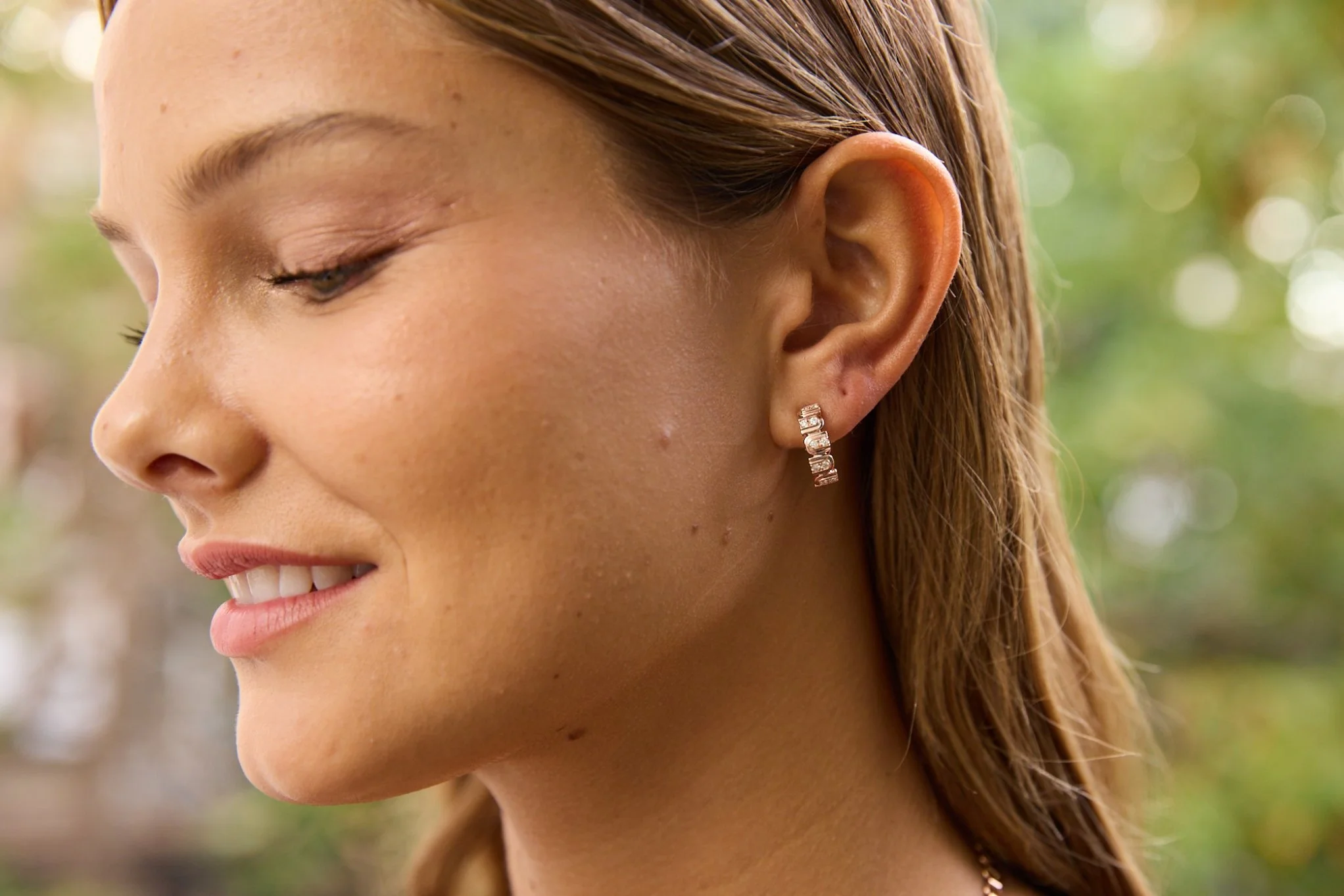 Sangria Hoop Earrings - 1