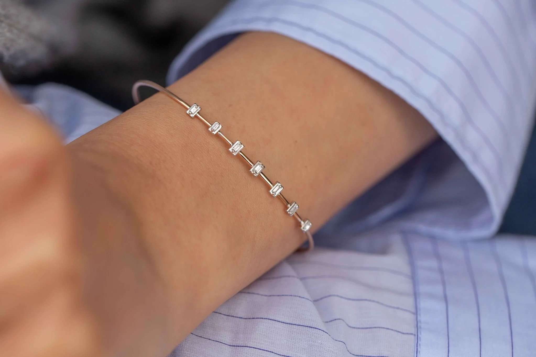 Sıra Baget Tel Bilezik - 1