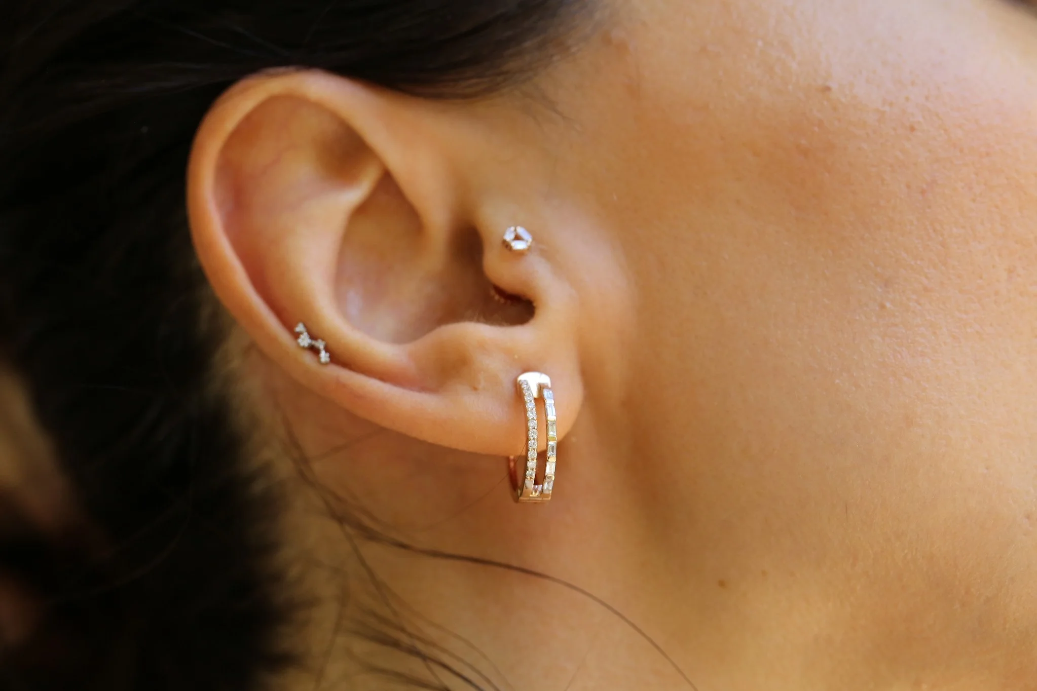 Sıra Baget ve Pırlanta Küpe - 3